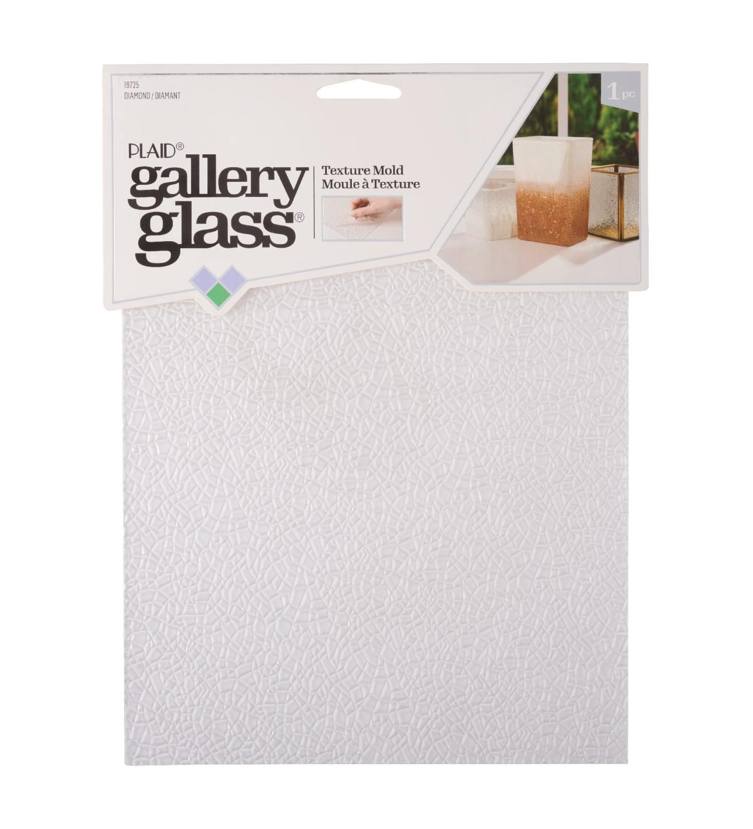 Gallery Glass Diamond Texture Plate Mold - 8x8 Inch for Stained Glass DIY Crafts | 19725 - Buy Online on GoSupps.com