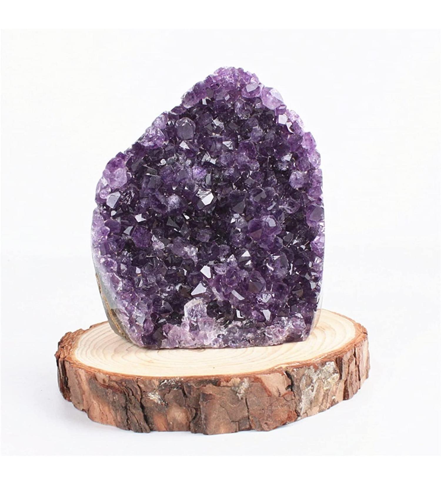 Amethyst Rough Stone About 200g-900g Natural Amethyst Geode Quartz Cluster Crystal Specimen Figurines Decor (Color : Add The Base Size : 400-500g) Stone Mineral Specimen (Color : Add The Base Size 200-300g Add the Base - Buy Online on GoSupps.com