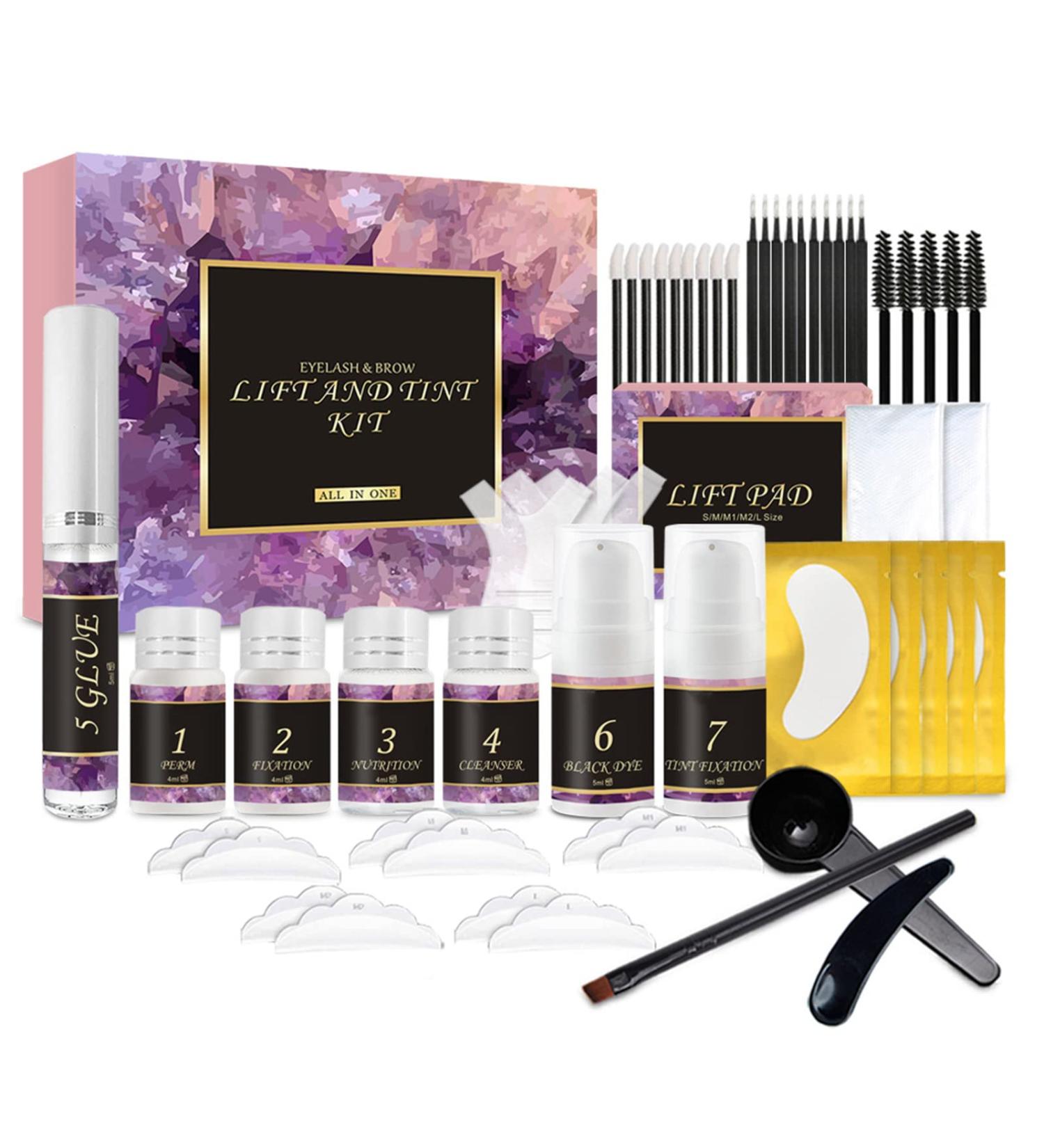 CHSEEO 2 in 1 Lash Lift & Brow Lamination Kit 3D Eyebrow Eyelash Perming Kit Eyebrow Eyelash Lifting Kit Semi-Permanent Curling Perming Wave for Home DIY Salon Use #1 - Buy Online on GoSupps.com
