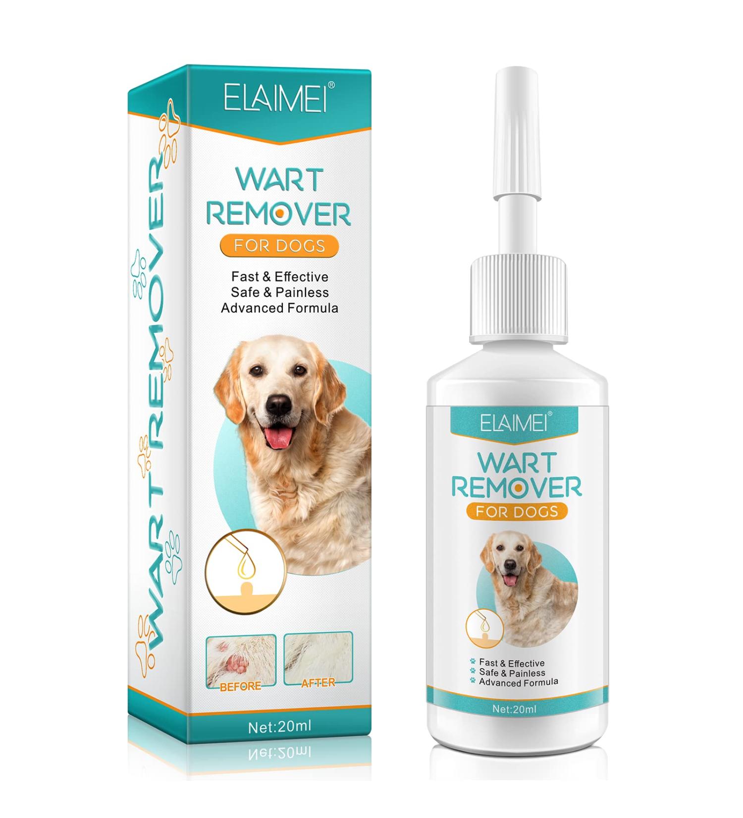 Dog Wart Remover 20ML Dog Skin Tag Remover Rapidly Eliminates Pets Warts with no Harm and Irritation Effective Wart Removal No Harm & Pain - Buy Online on GoSupps.com