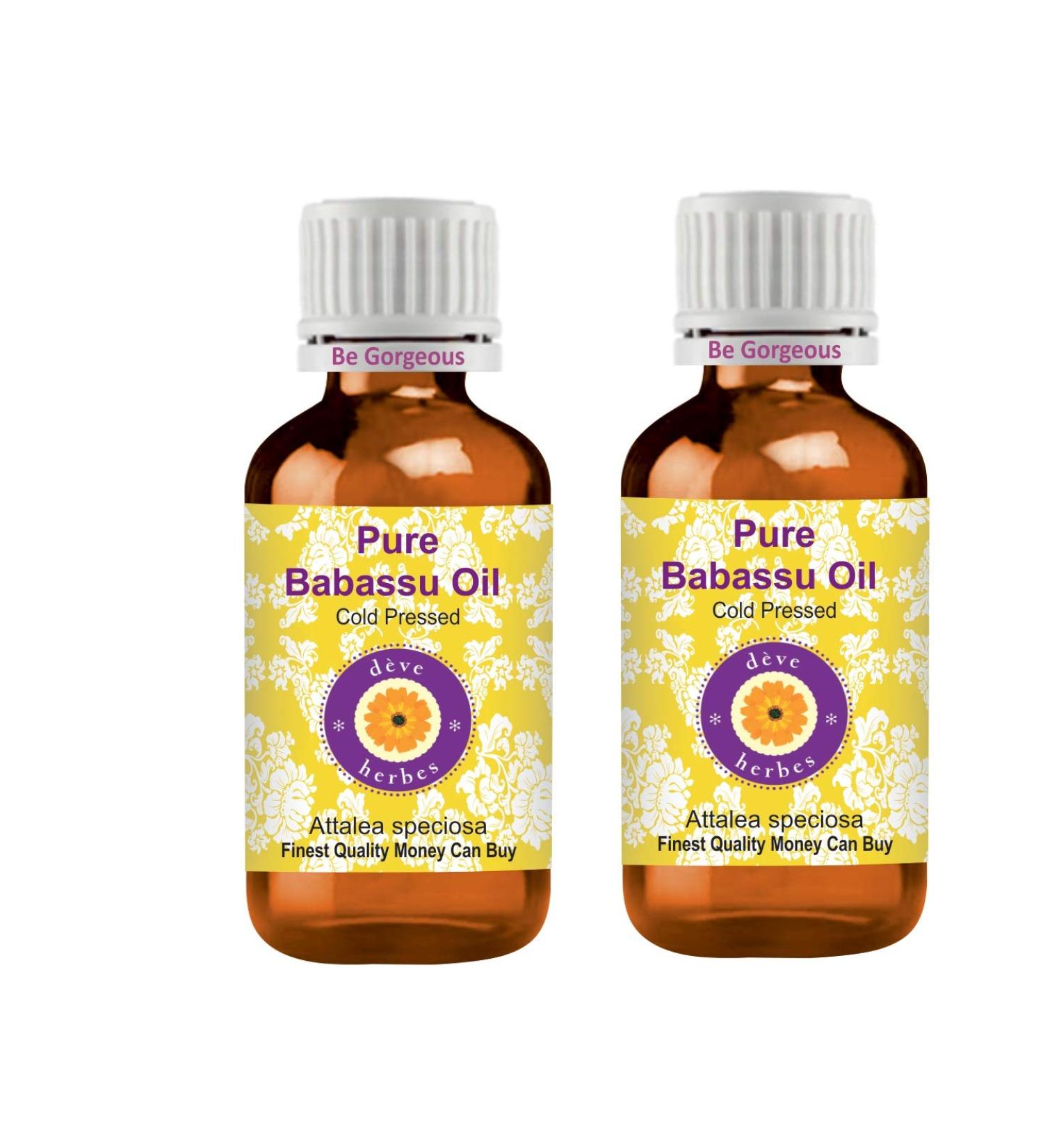 Deve Herbes Pure Babassu Oil Atalea speciosa 100 Natural Therapeutic Grade Cold Pressed Pack of Two 2 x 100 ml - Buy Online on GoSupps.com