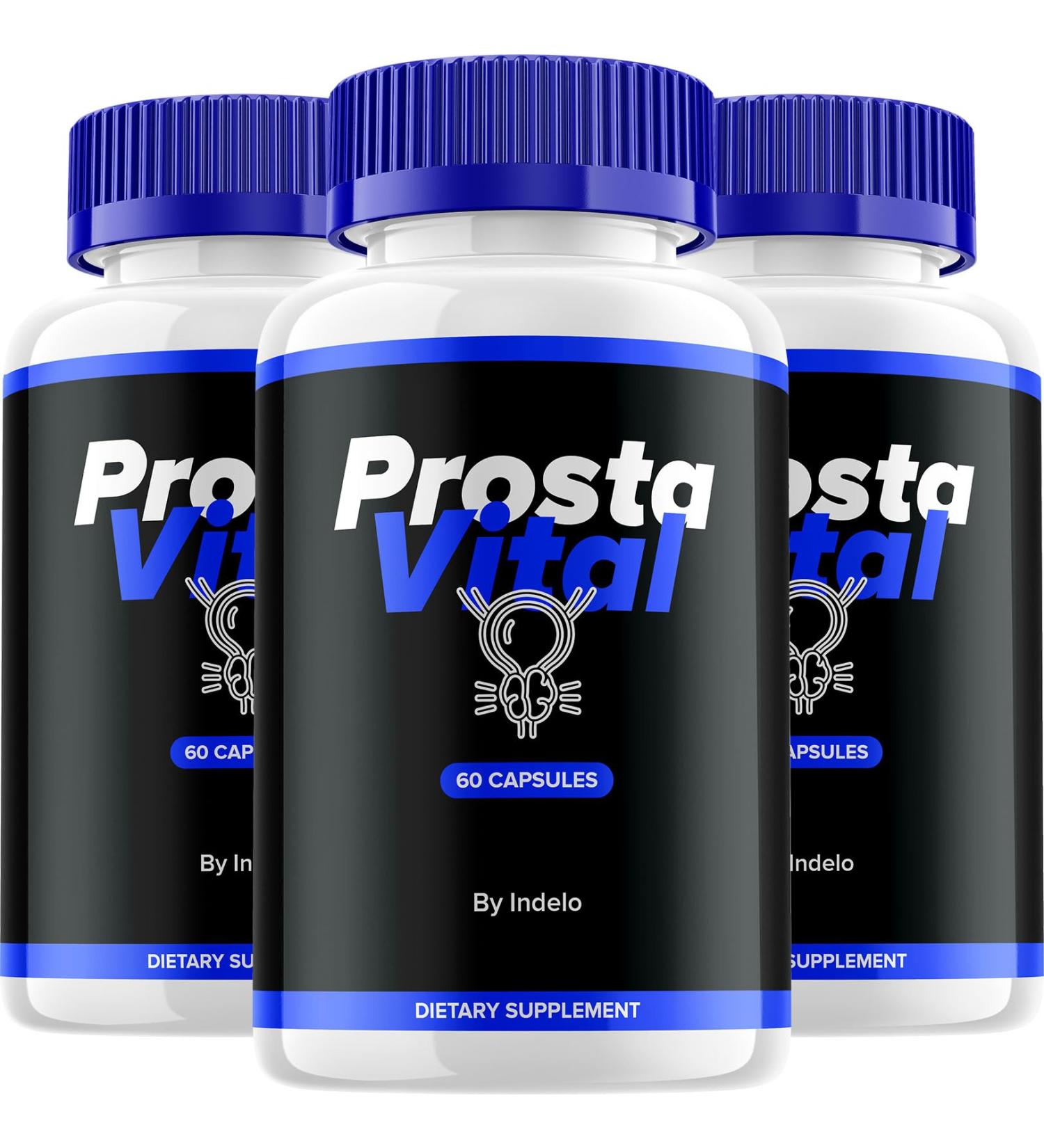(3 Pack) ProstaVital Capsules Advanced Formula Supplements for Overall Wellness Support (180 Capsules) - Buy Online on GoSupps.com