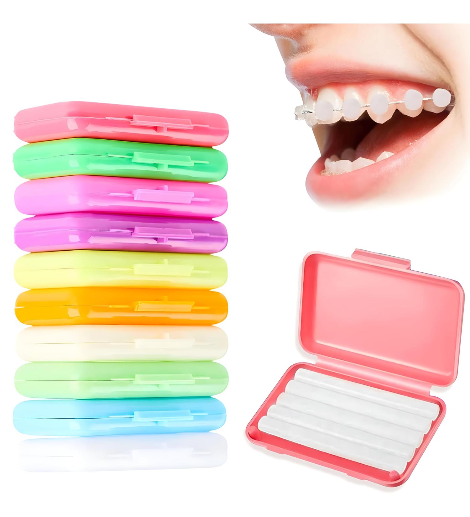 10 Boxes of Orthodontic Wax for Braces - Relieve Irritation & Pain | 10 Flavors Available | International Shipping - Buy Online on GoSupps.com