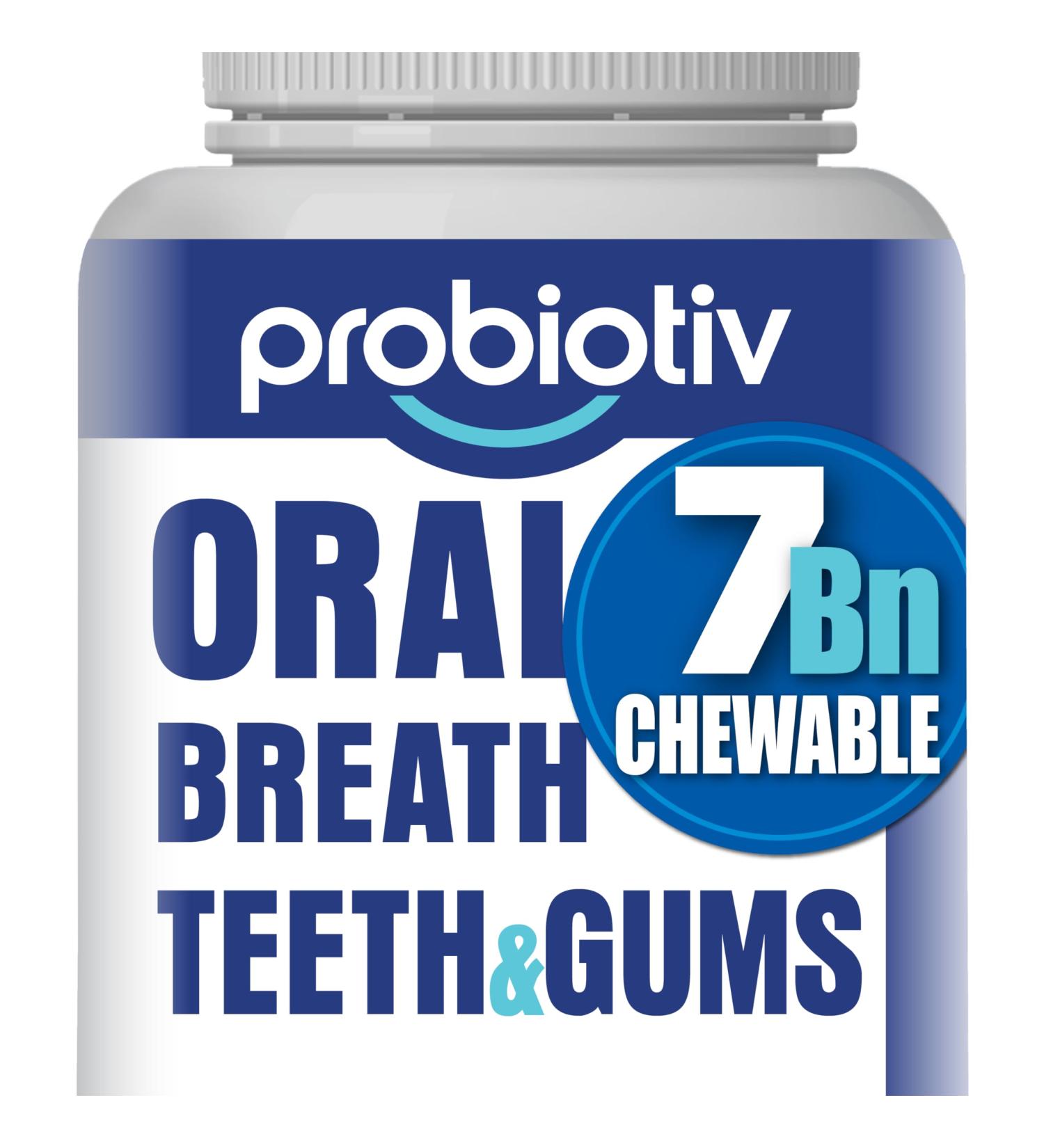 Oral Probiotics for Mouth Bad Breath 7 Billion CFU - Chewable Dental Probiotics for Teeth & Gums Fresh Breath Freshener Supports Oral Microbiome & Healthy Mouth 30 Count (Pack of 1) - Buy Online on GoSupps.com