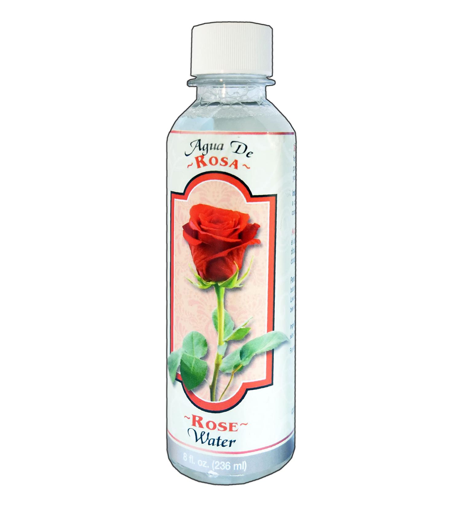1 PC AURA SPIRITUAL ROSE WATER - AGUA DE ROSAS ESPIRITUALES 8 OZ.