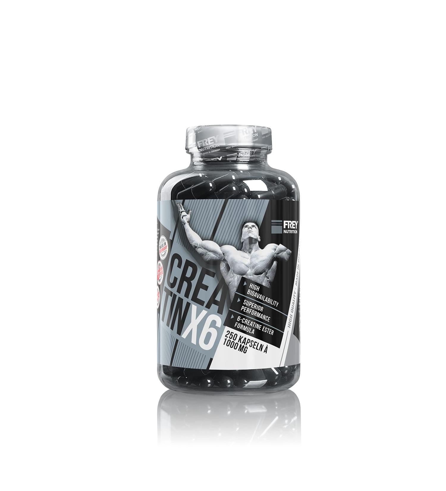 Frey Nutrition Creatin X6 - Premium Creatine Supplements for Muscle Gains | 1 Pack - Shop Internationally - Buy Online on GoSupps.com