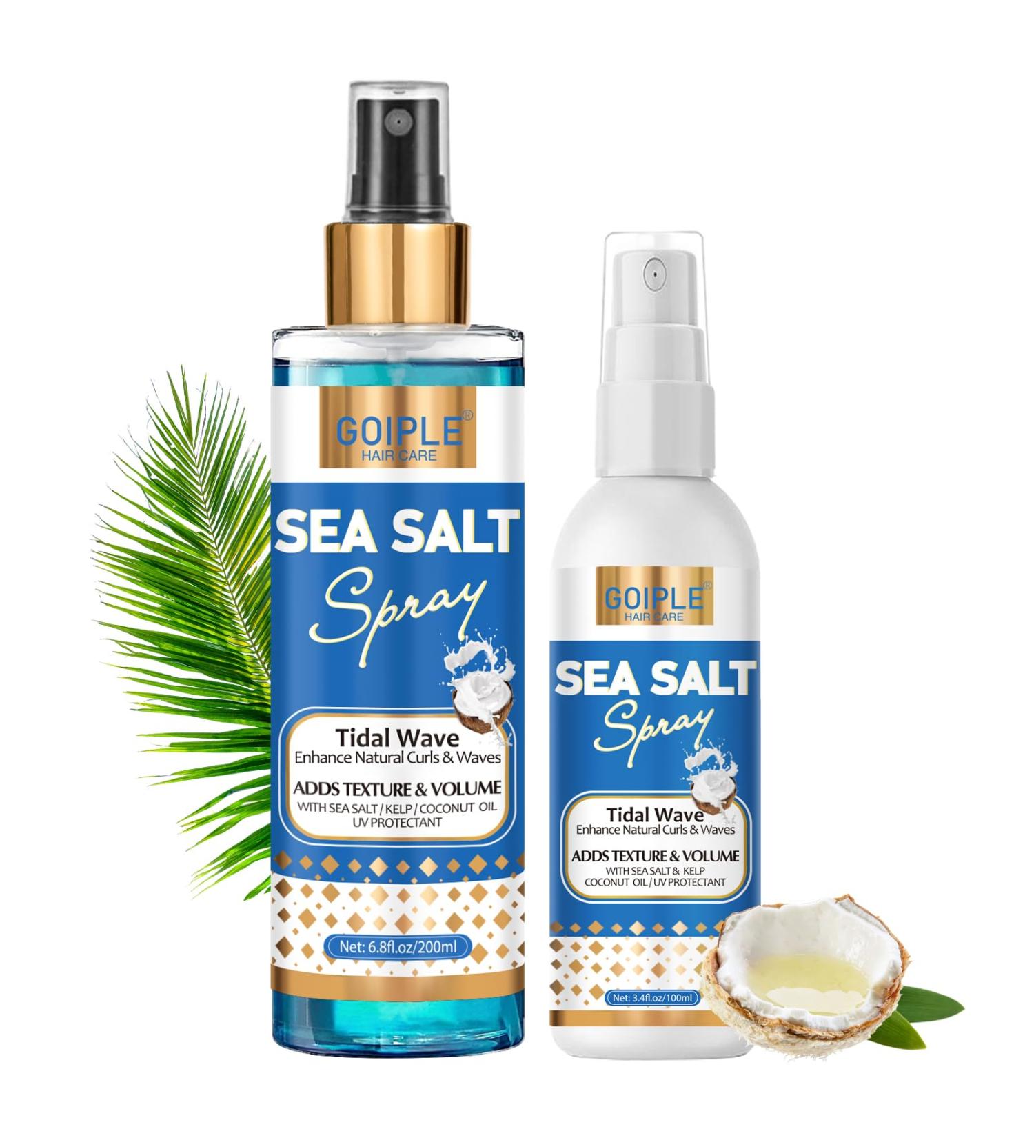 Sea Salt Spray for Natural Hair Men & Women Texture Spray for Hair Volume Adds Instant Thickness Light Hold Travel Size Sea Salt Spray for Hair Hold Beach Hair Spray Mist Spray for All Hair Types - Buy Online on GoSupps.com
