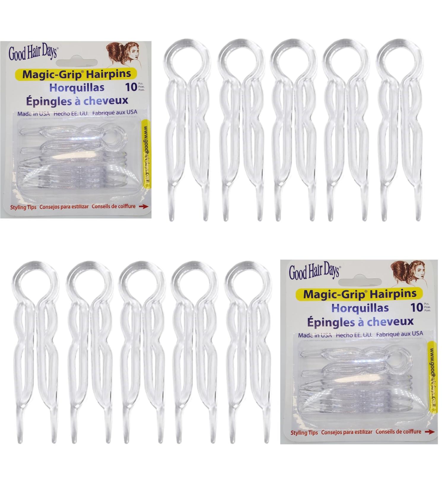 Good Hair Days Magic Grip Hair Needles - 20 Pack (2x10) | Perfect for Effortless Styling | Crystal Finish - Buy Online on GoSupps.com