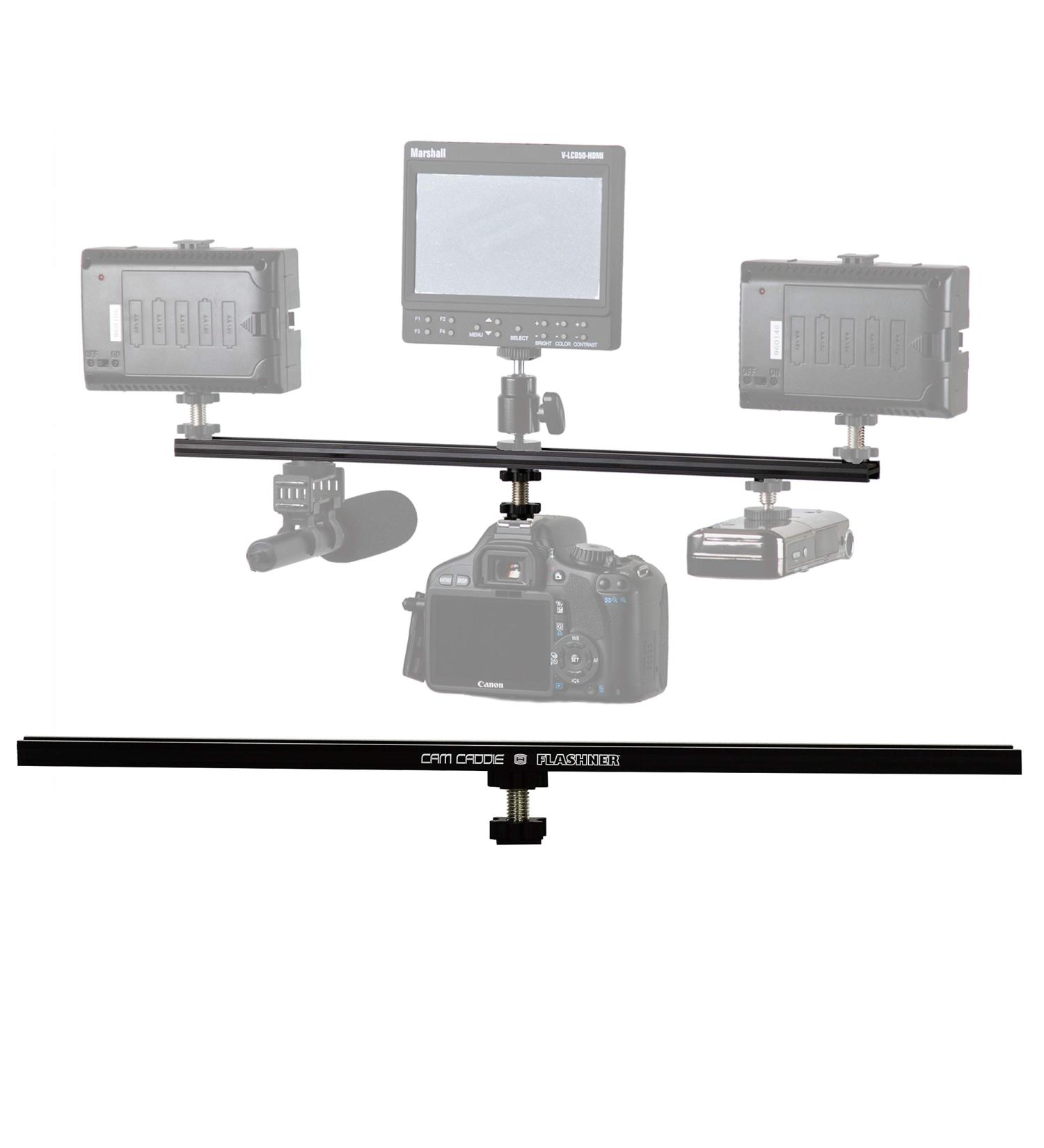 Cam Caddie 16-Inch Cold Shoe Extension Bracket - Dual Sided Camera Flash Mount - Buy Online on GoSupps.com
