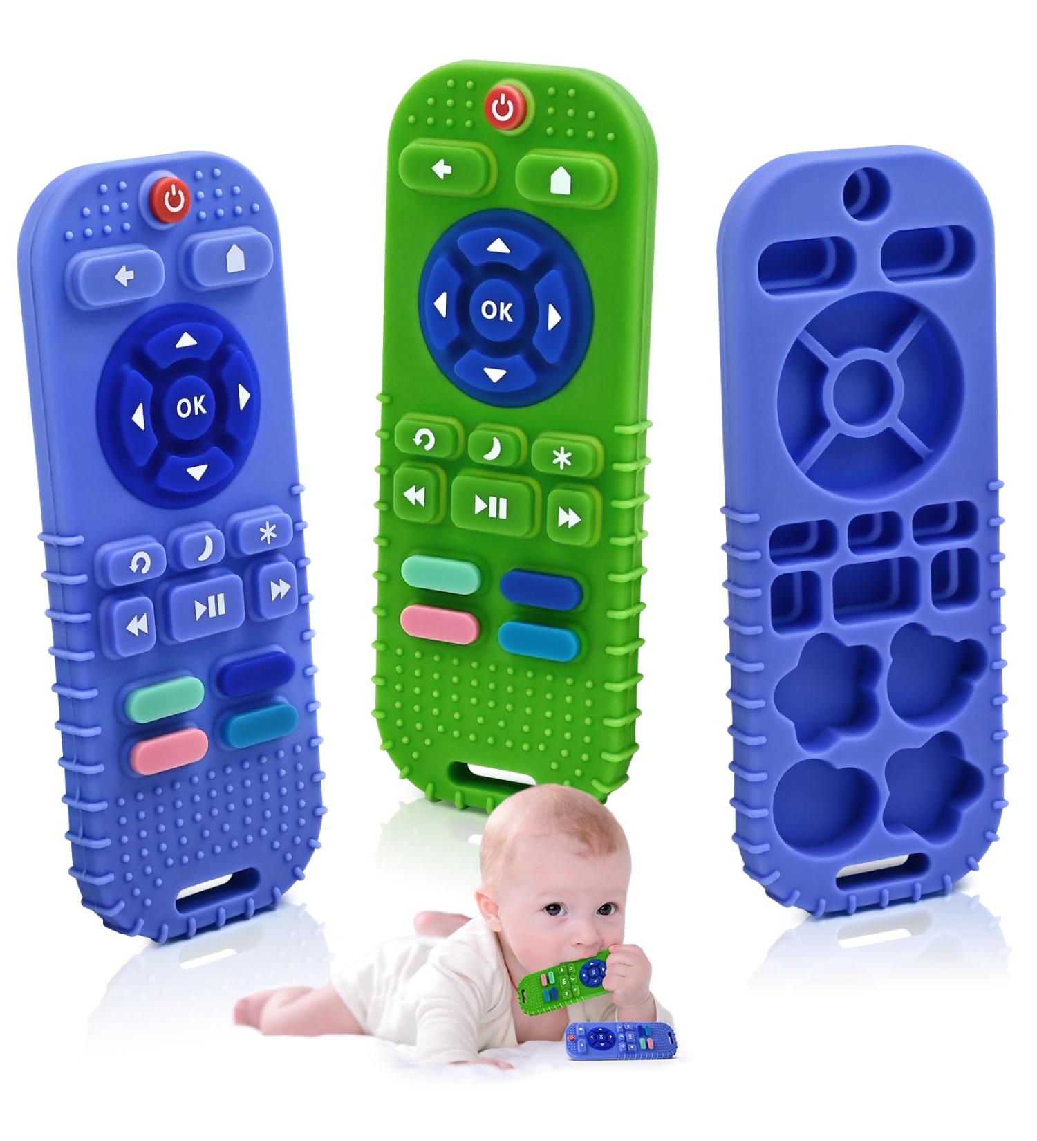 Bite Ring Baby Toys for 3-12 Months | Silicone Teething Aid & Bath Toys | BPA-Free | Gift Set for Girls (Blue & Green) - Buy Online on GoSupps.com