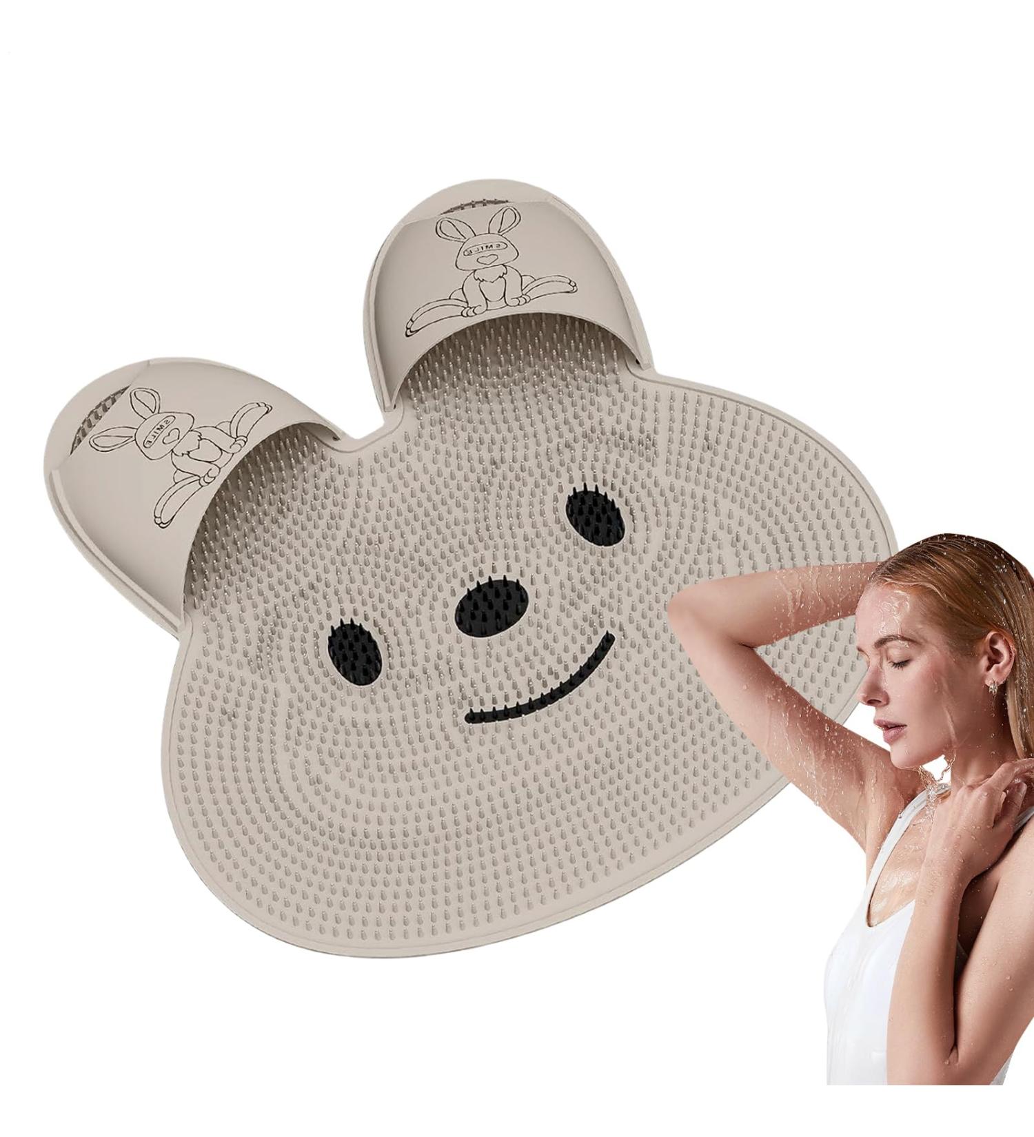 Shower Feet Scrub Mat Foot Peeling On Shower Floor Nonslip Brush Bathroom Accessories Cleaning Supplies for Women - Buy Online on GoSupps.com