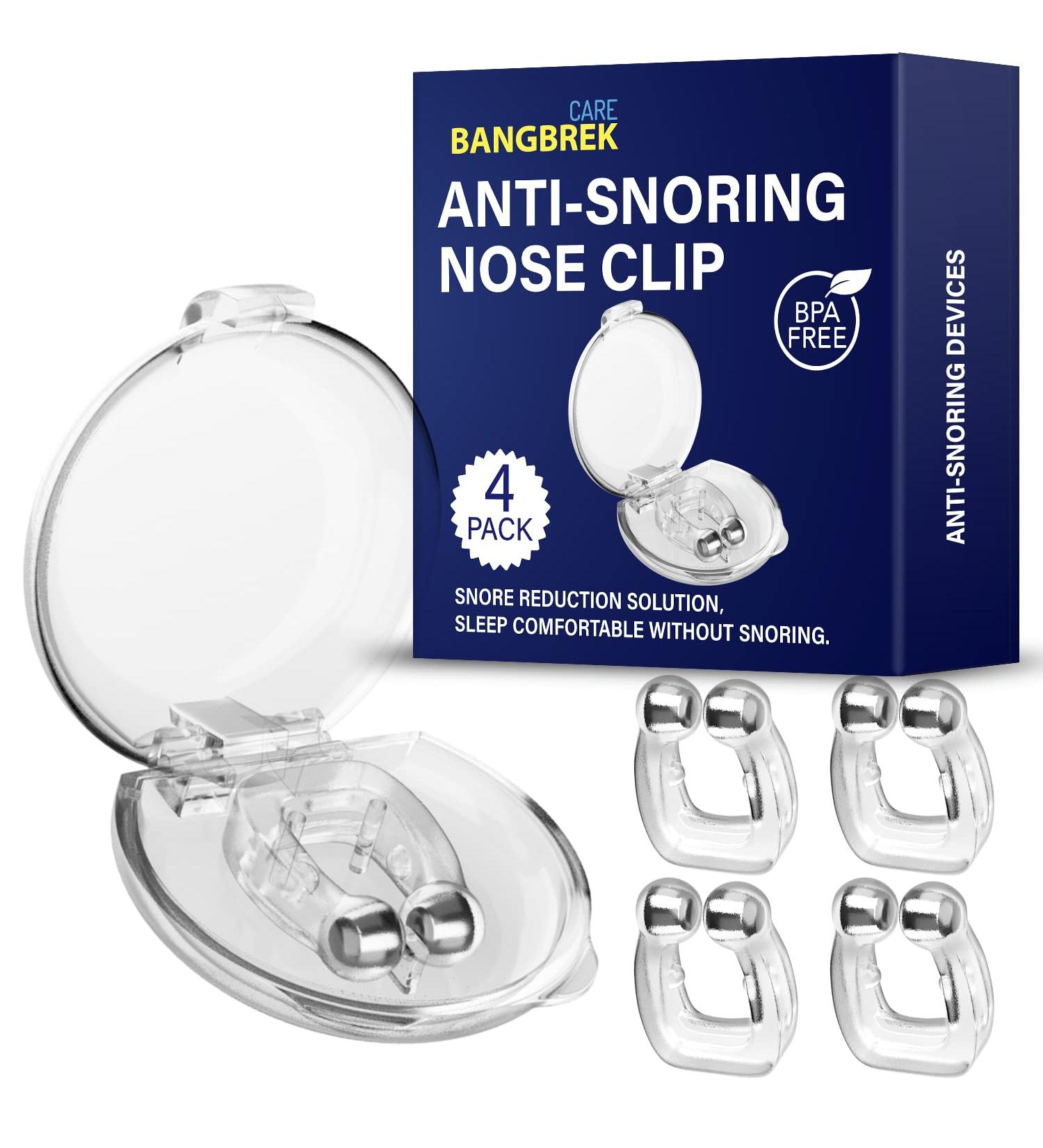 BANGBREK CARE Anti Snoring Device - Silicone Magnetic Nose Clip (4 PCS) - Buy Online on GoSupps.com