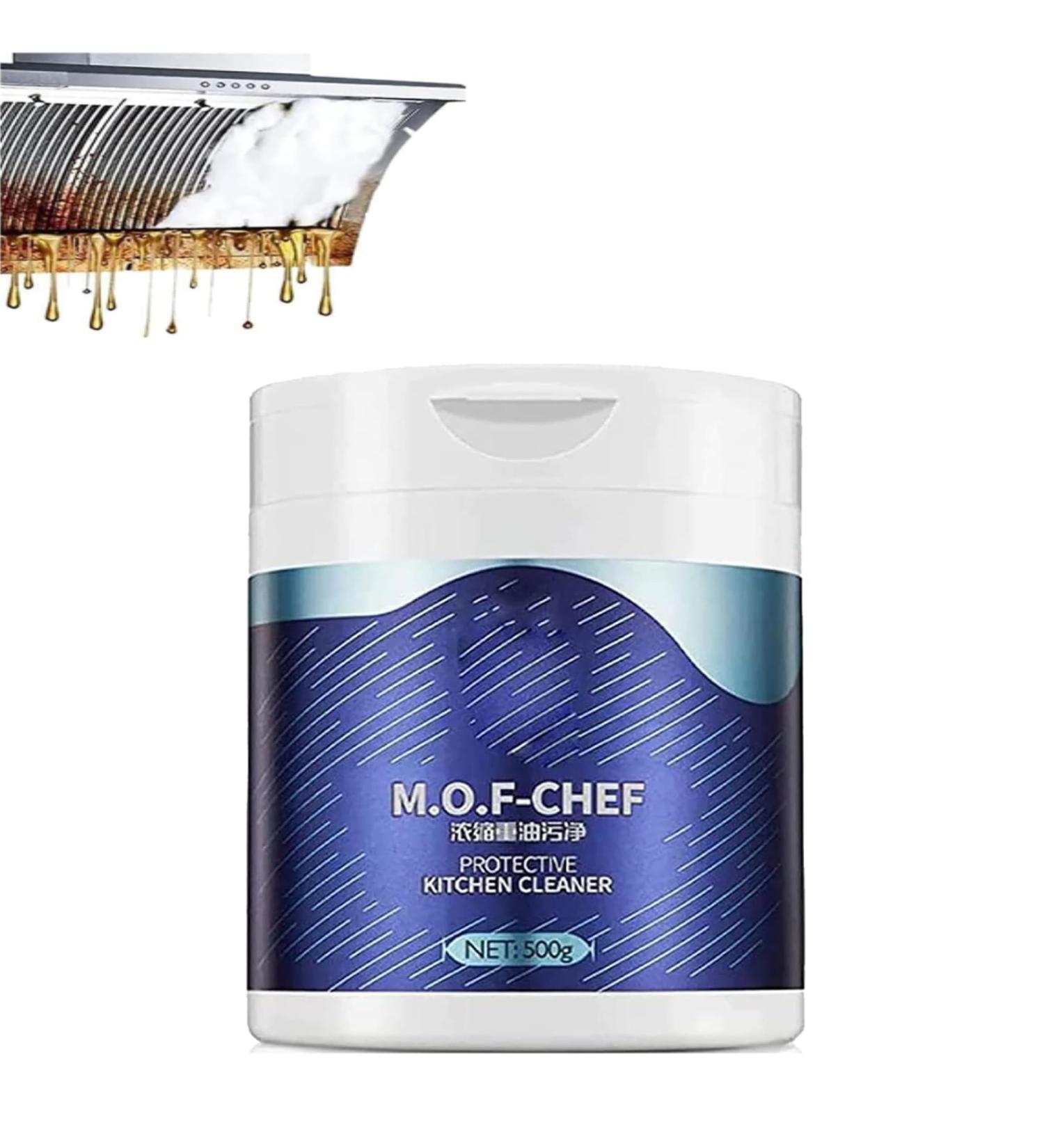 M.O.F-Chef Kitchen Cleaner Protector Powerful Heavy Duty Kitchen Degreaser Kitchen Heavy Degreaser Multi-Purpose Cleaning Powder 1 Piece - Buy Online on GoSupps.com