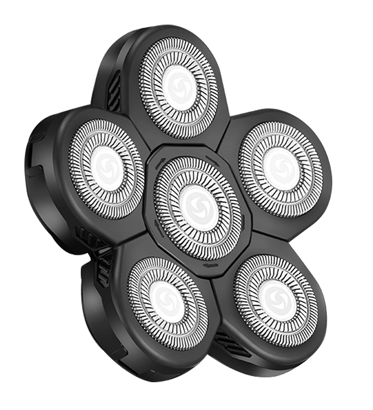 Roziaplus 6D Electric Shaver Replacement Heads - Bald Head Shaver Blades for Men - Buy Online on GoSupps.com
