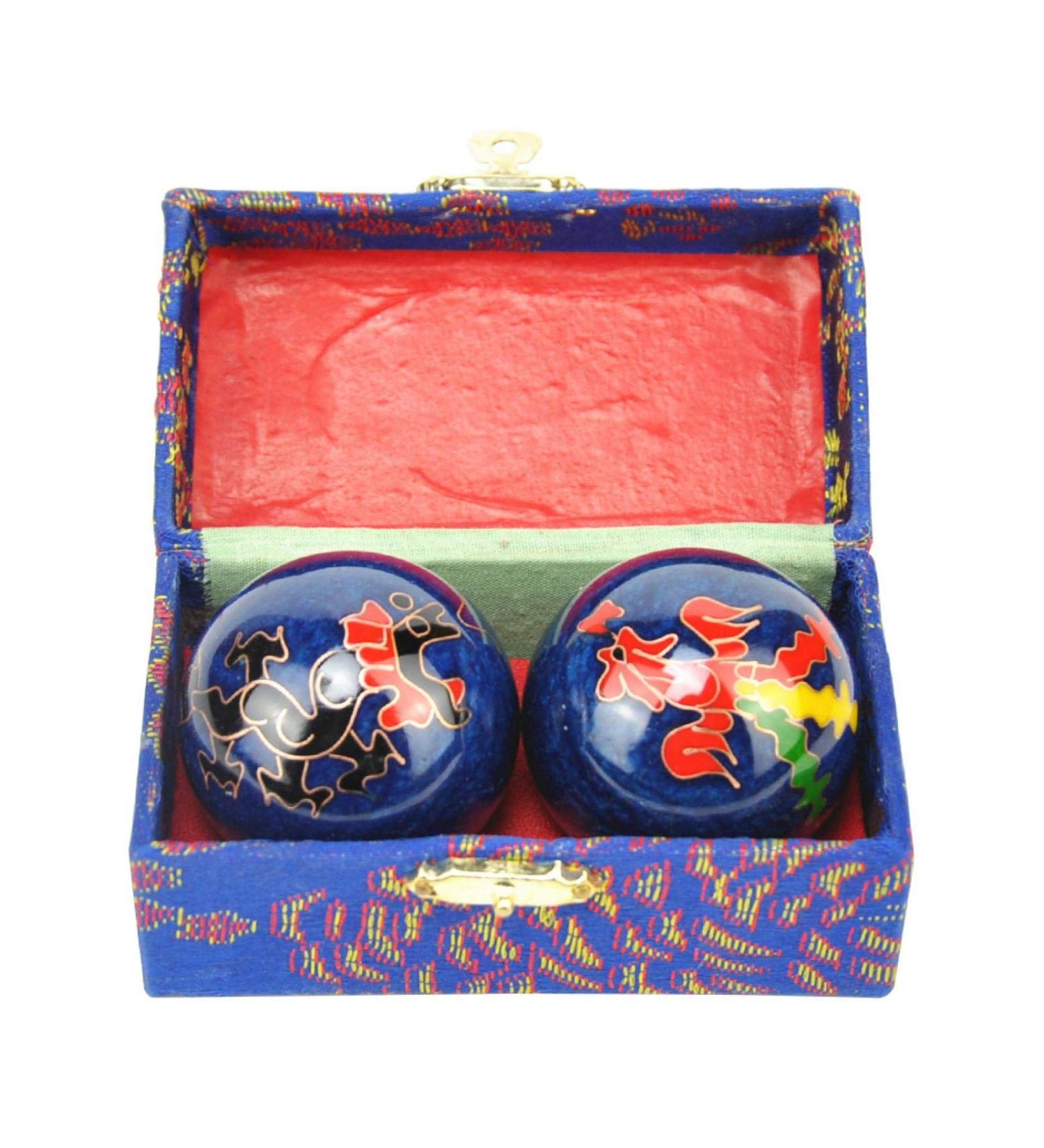 Aleo Holder Baoding Balls - Chinese Health Balls for Stress Relief & Hand Exercise - Yin-Yang Design 2 Pieces | Relaxation Therapy - Buy Online on GoSupps.com