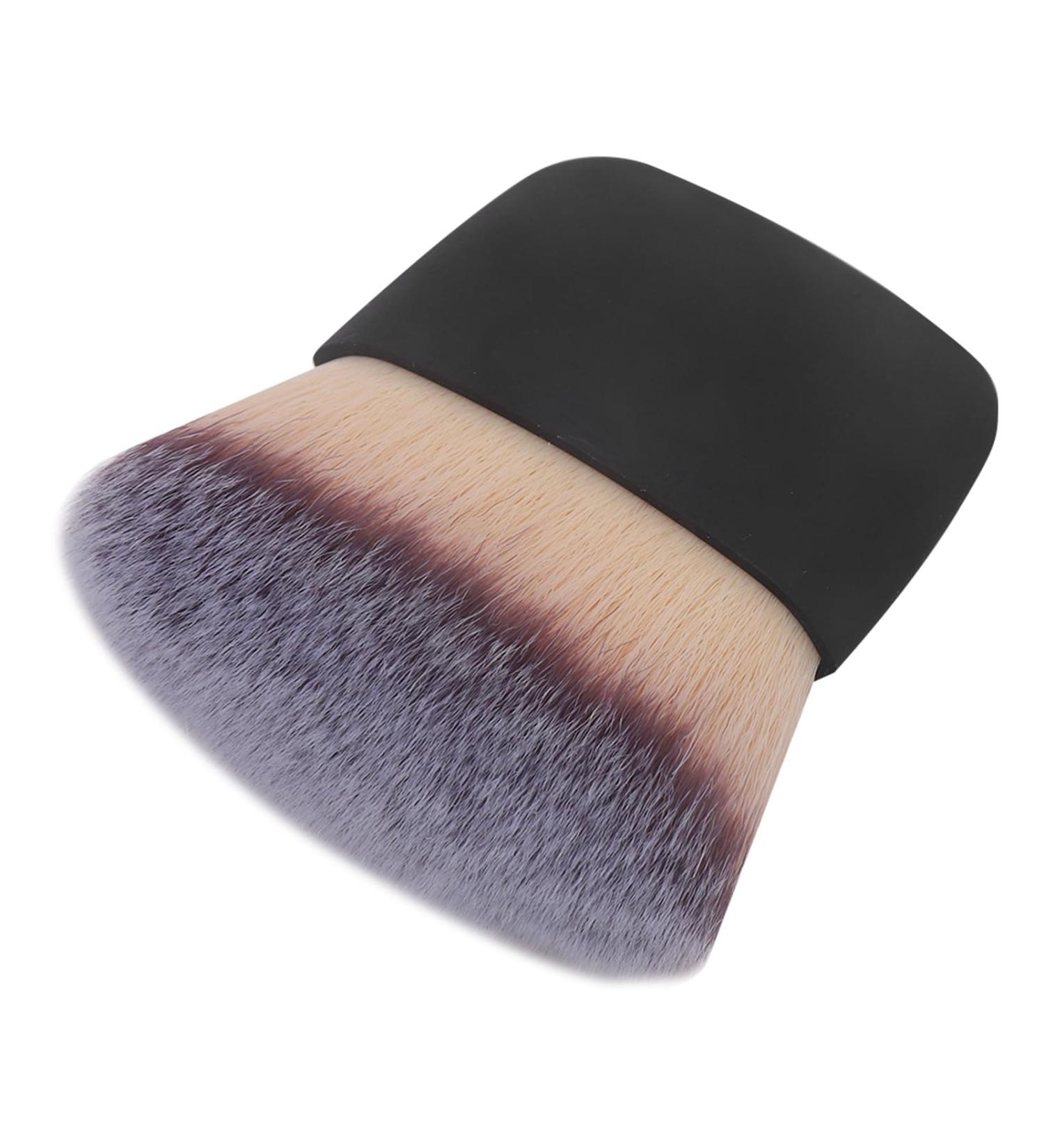 Mini Multifunctional Makeup Brush - Portable Soft Hair Powder Blush Tool for Beginners & Professionals (Black - Buy Online on GoSupps.com