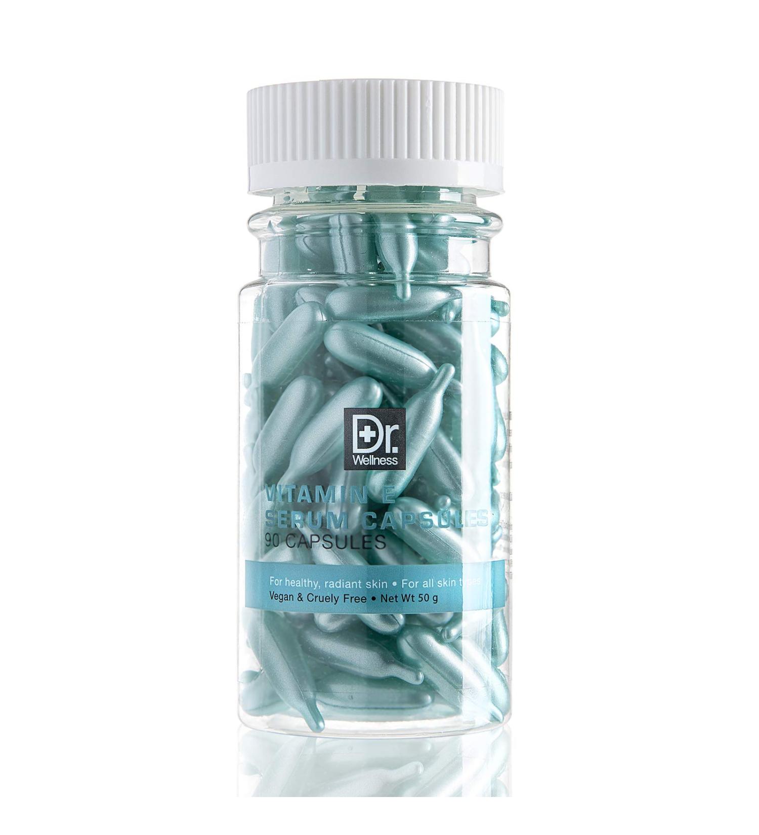 Dr. Wellness Moisturizing Serum Capsules with Vitamin E For Glowing Radiant Skin 90 Capsules - Buy Online on GoSupps.com