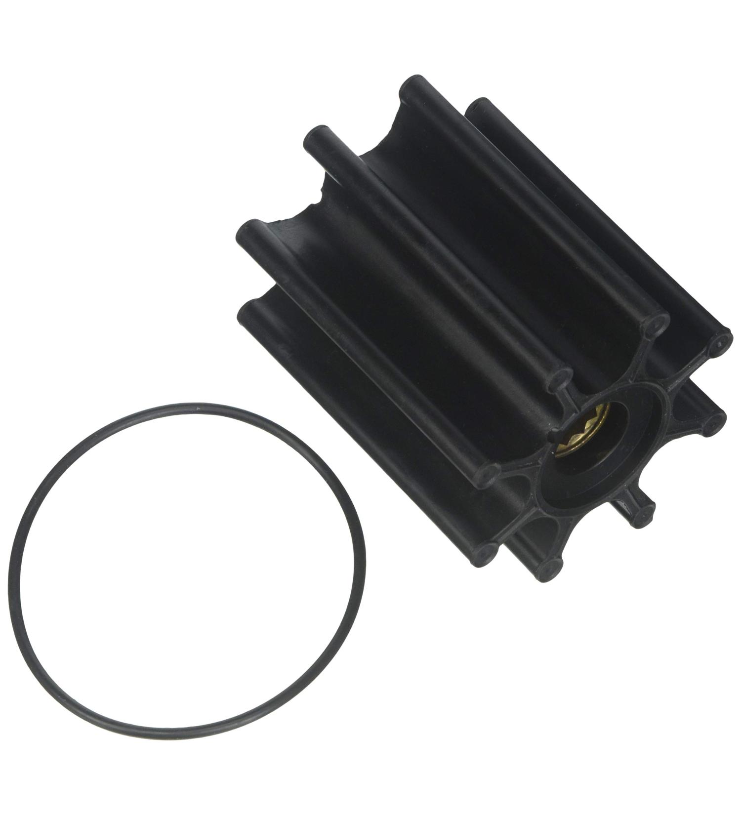 Jabsco 17018-0001-P Neoprene Drive Type 7 - 8 Blade - 2-9/16 Diameter - 3 Width - 5/8 Shaft - Brass Insert - Buy Online on GoSupps.com
