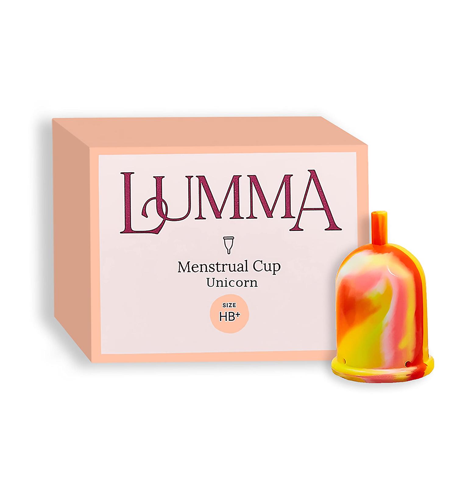 Lumma Flexible Reusable Menstrual Cups | Soft Medical Silicone | Comfortable & Leak-Proof | Eco-Friendly Female Care (MB Unicorn) - Buy Online on GoSupps.com