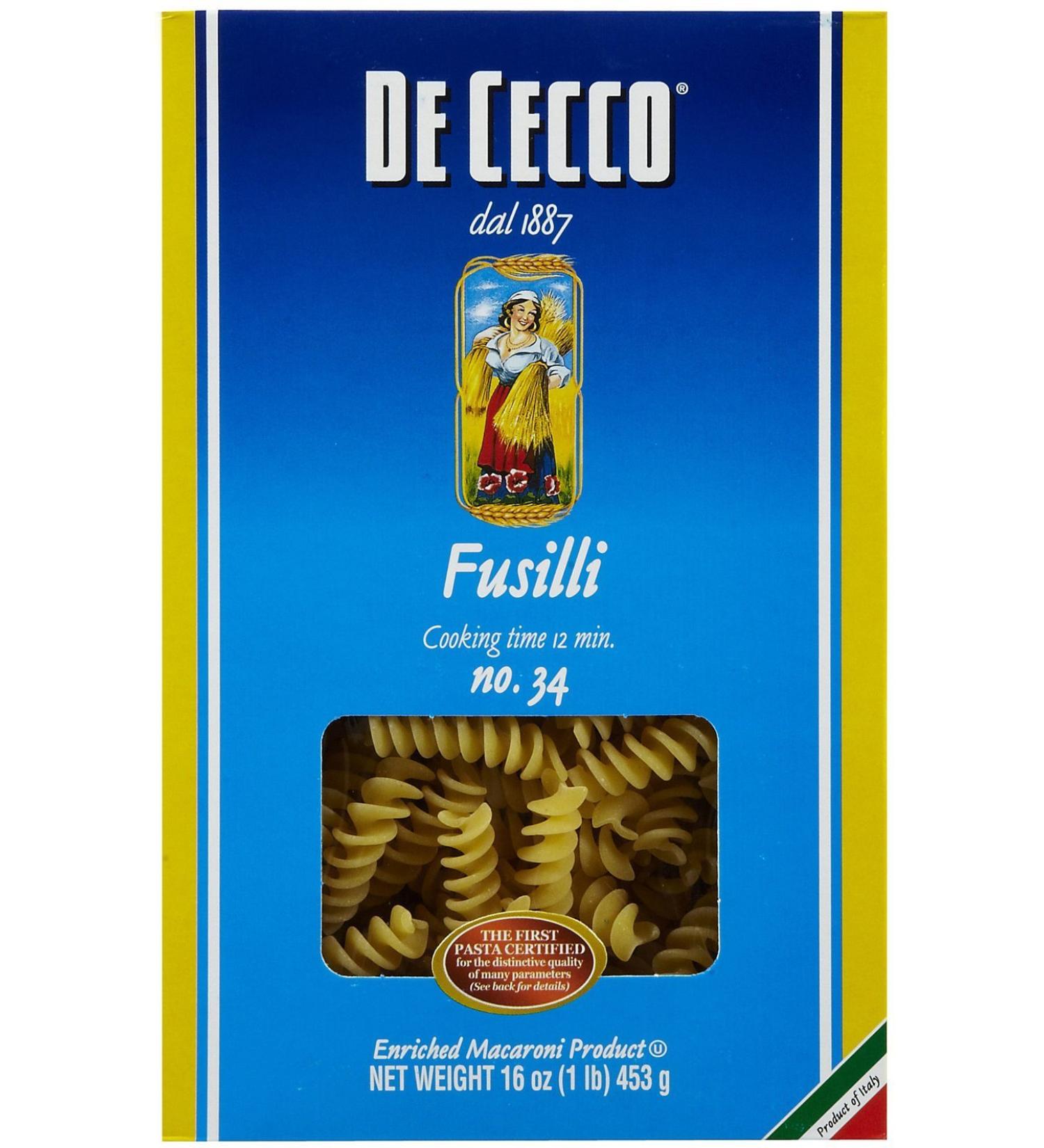 De Cecco Fusilli No. 34 1 lb (453 g)