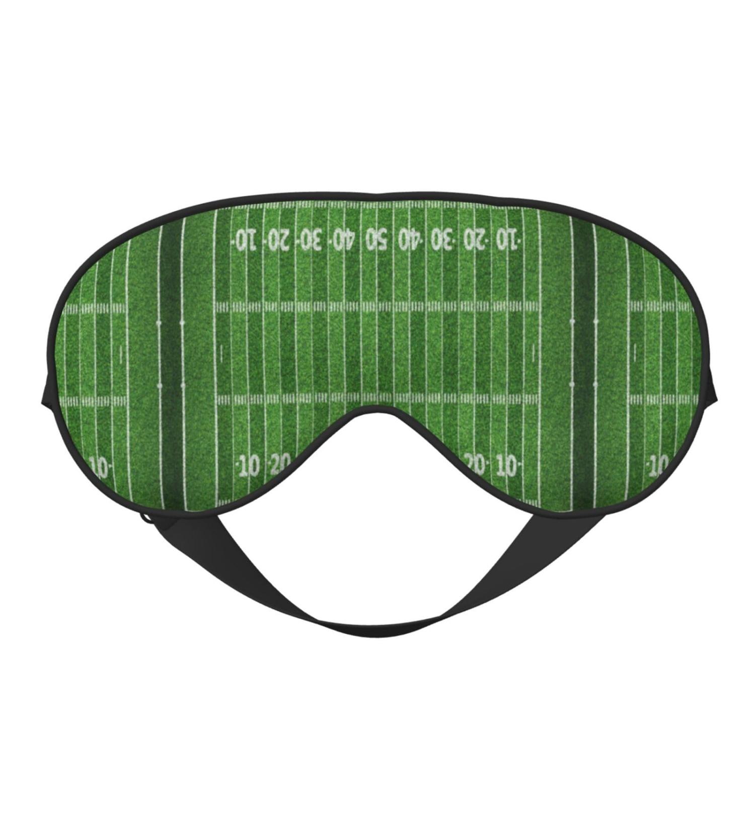 Shop Double-Sided Eye Mask | Unisex American Football Field Sleep Shade | Comfortable Sleeping Mask for Better Sleep - Buy Online on GoSupps.com