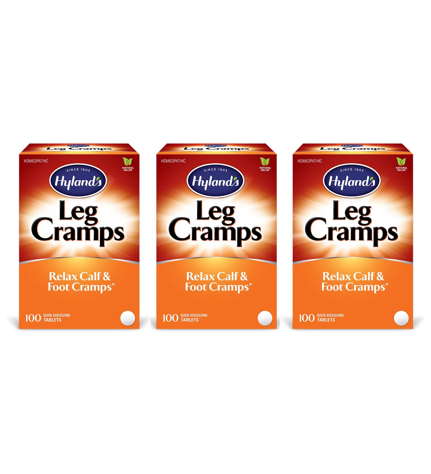 Hyland's Relax Calf and Foot Cramps 100 Tablets (Value Pack of 3) - Buy Online on GoSupps.com