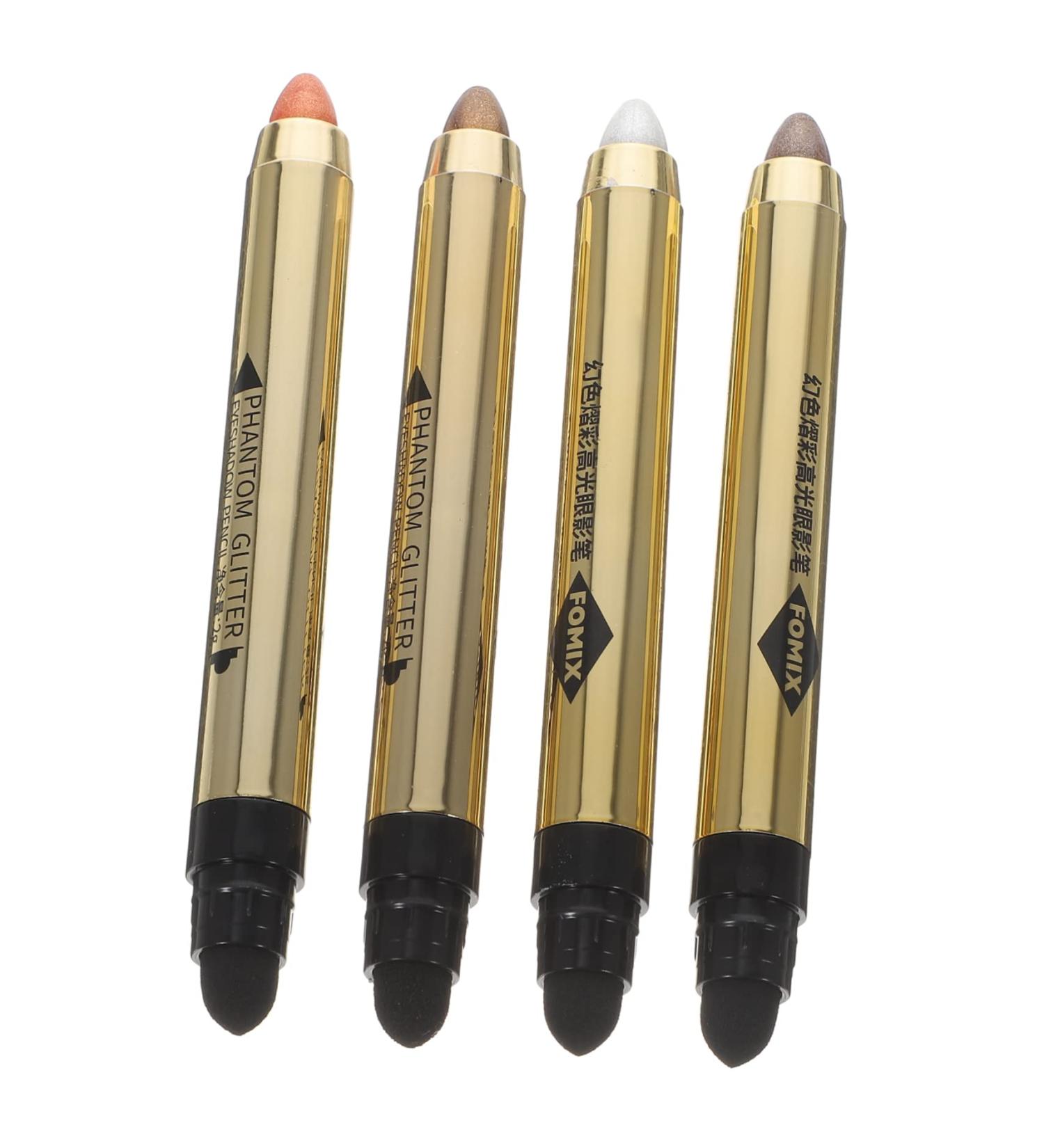 BELLIFFY 4pcs Highlighter Eyeshadow Pencil Glitter Crayons Makeup Pencil Girl Makeup Supplies Plastic - Buy Online on GoSupps.com