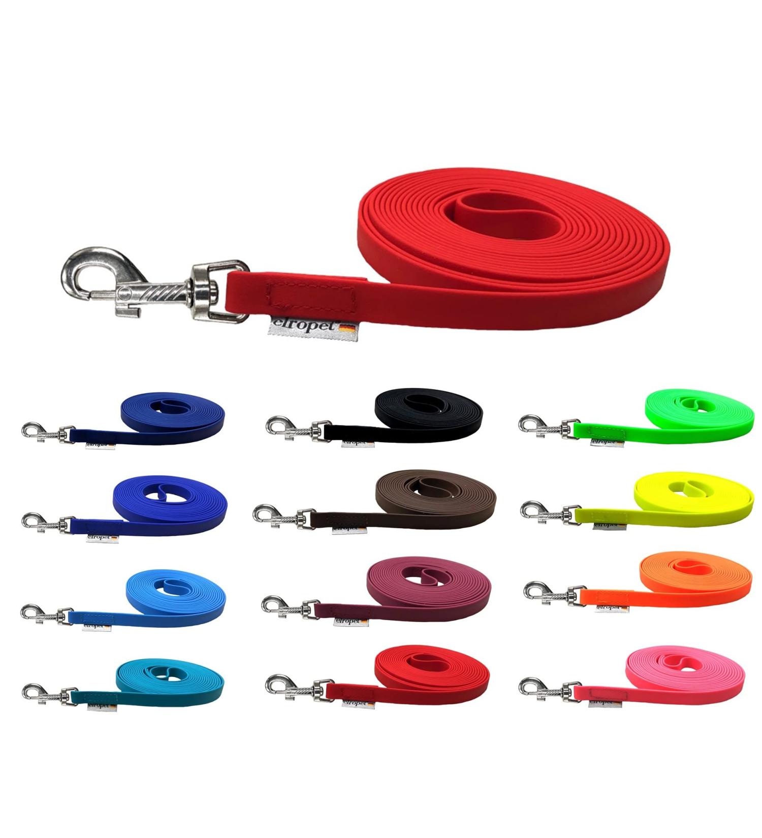 Biothane Drag Line for Medium/Large Dogs - 16mm Leash (1m 3m 5m 10m 12m 15m) - Red No Hand Loop | Durable Dog Training Leash - Buy Online on GoSupps.com