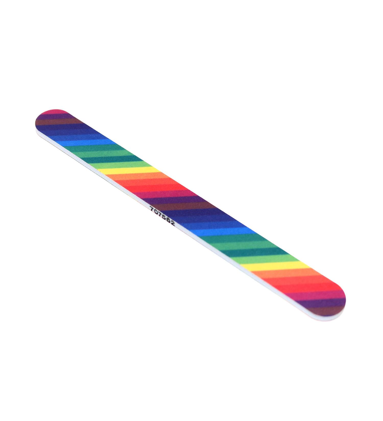 Tropical Shine Nail File Medium 180 Fine 240 grit. Emery Boards. Rainbow.