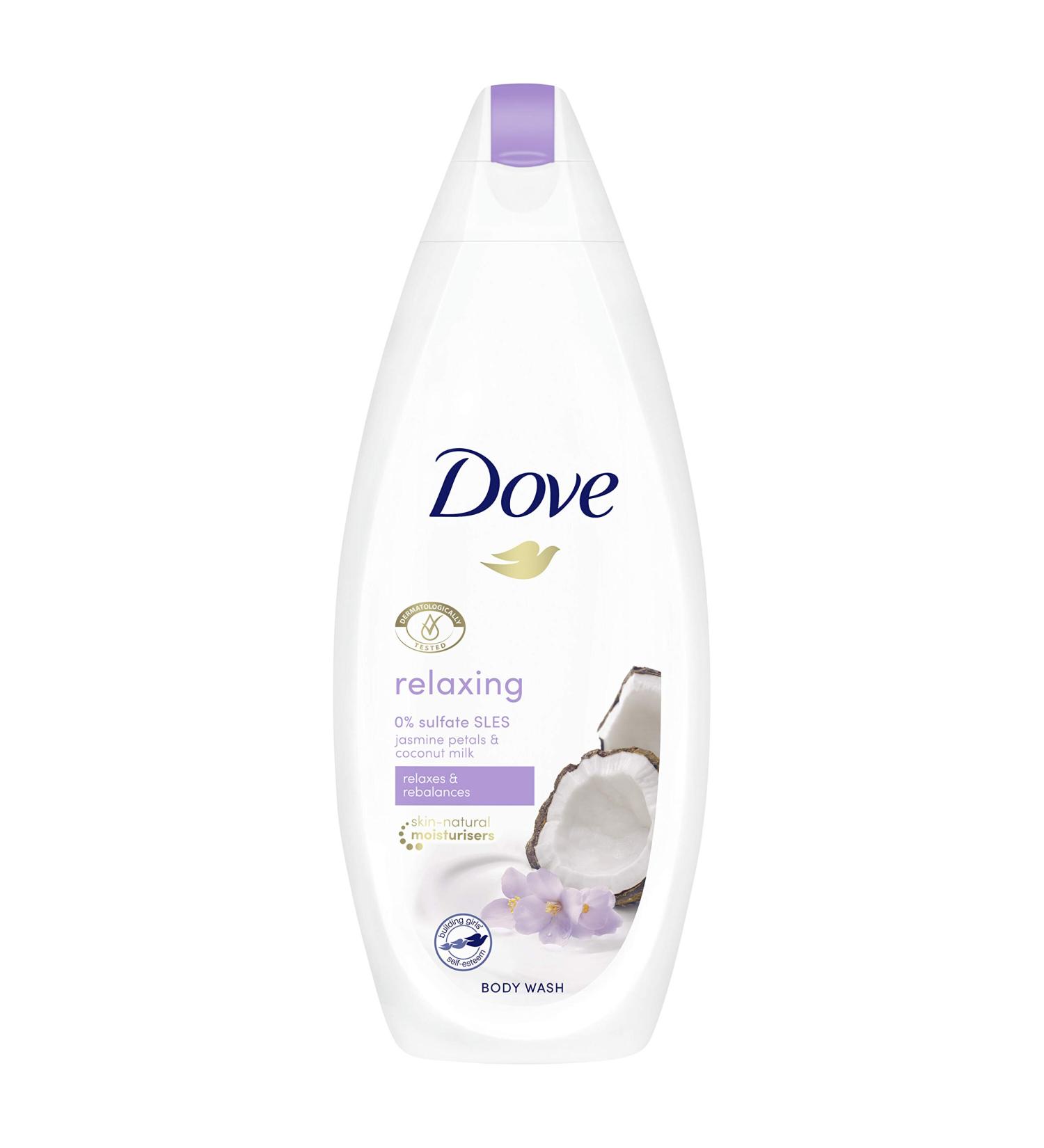 Dove Relaxing microbiome-gentle Body Wash for softer smoother skin after just one shower 225 ml - Buy Online on GoSupps.com