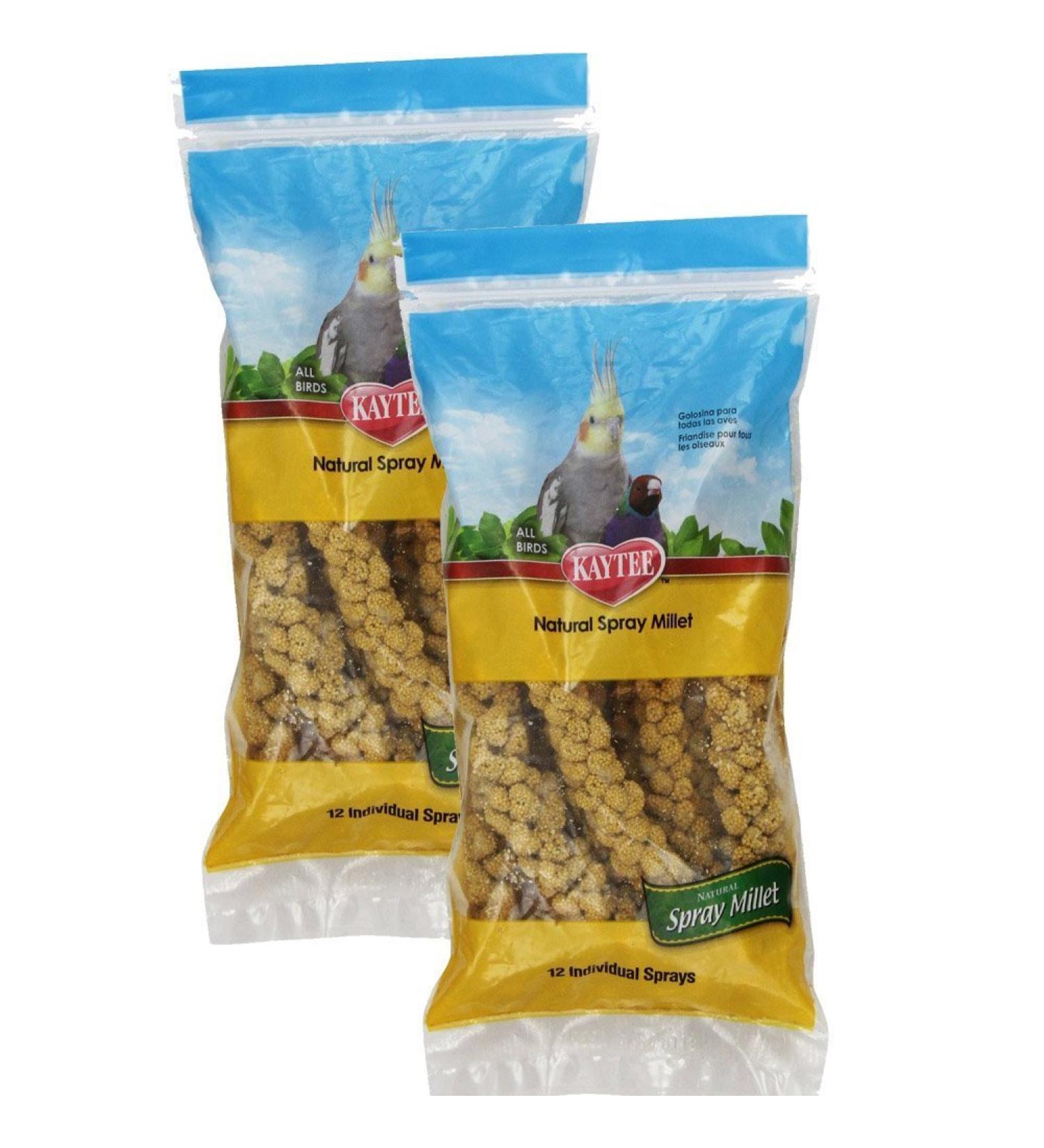 Kaytee Natural Millet Spray for Birds - 2 Pack | Healthy Bird Treats - Buy Online on GoSupps.com