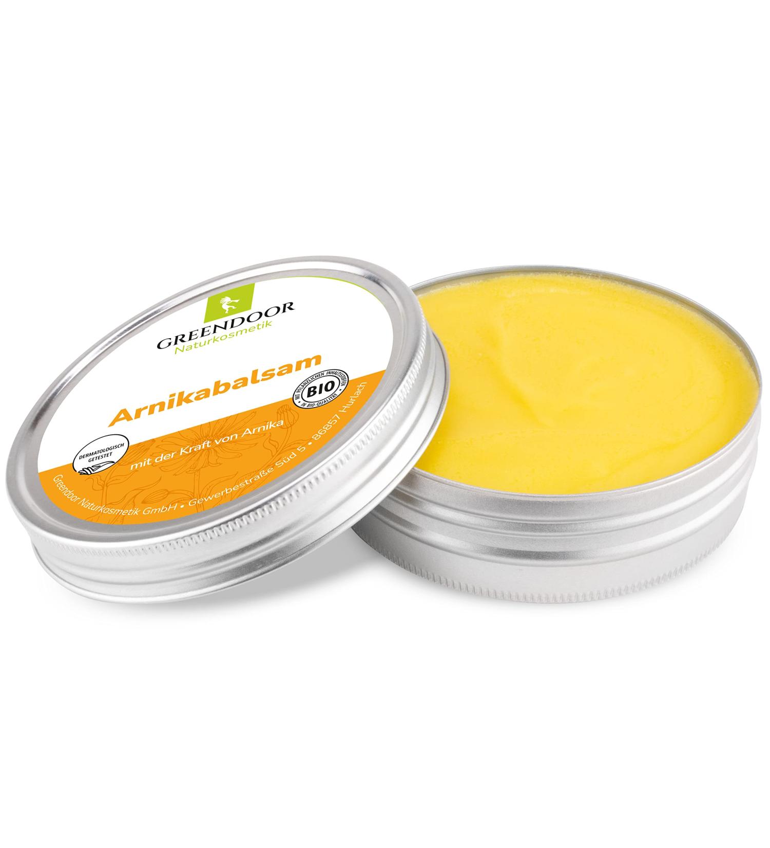 Greendoor Arnica Balm 75ml | Organic Arnica Ointment & Cream with Cocoa Butter & Avocado Oil for Natural Bruise Care - Buy Online on GoSupps.com