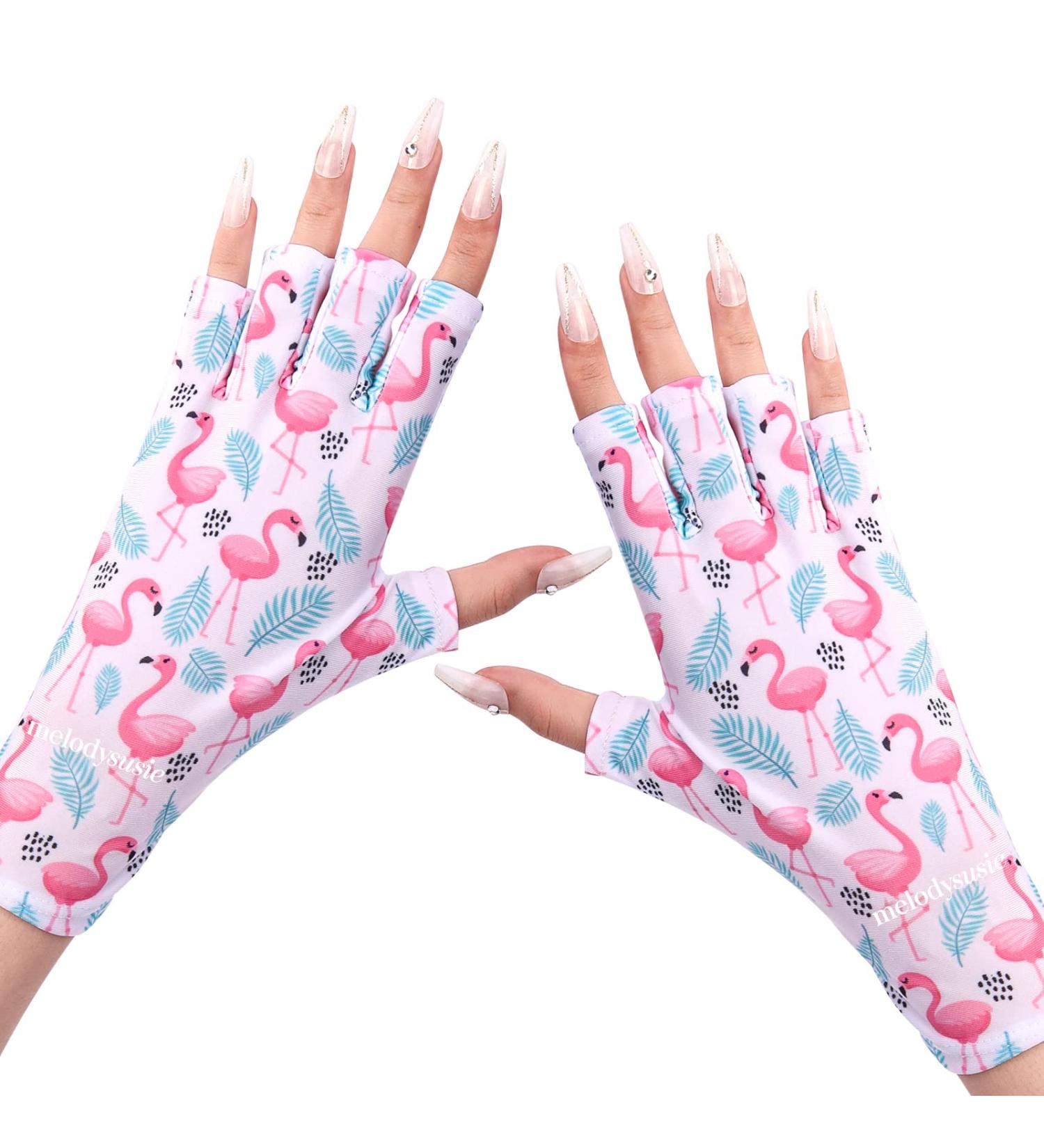 MelodySusie Professional UV Glove for Gel Nail Lamp - UPF50+ UV Protection for Manicures - Flamingo-Free - Buy Online on GoSupps.com