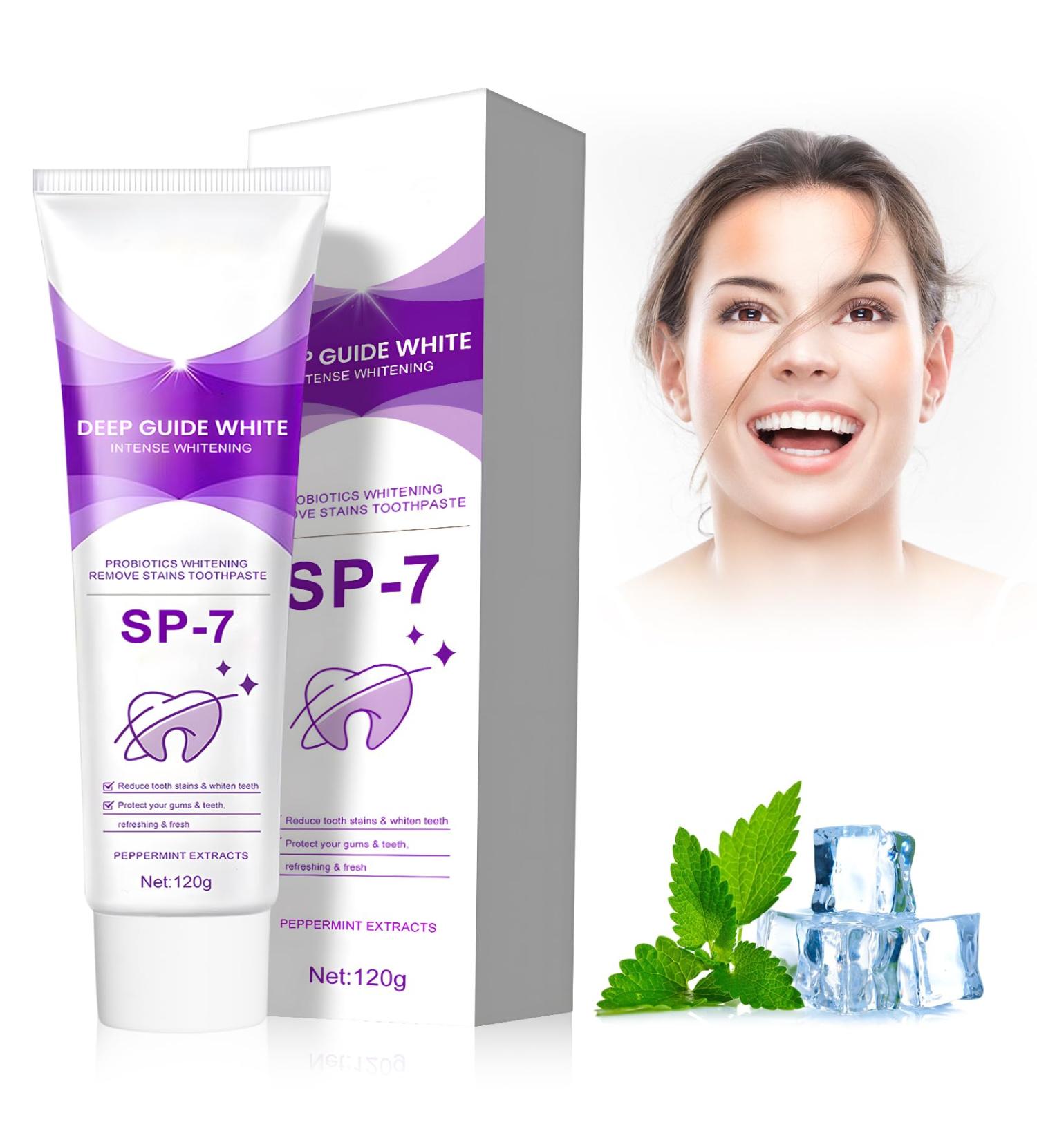 SP-7 Probiotic Toothpaste | Brightening & Stain Removal Fresh Breath Gum Protection - International Shipping Available - Buy Online on GoSupps.com