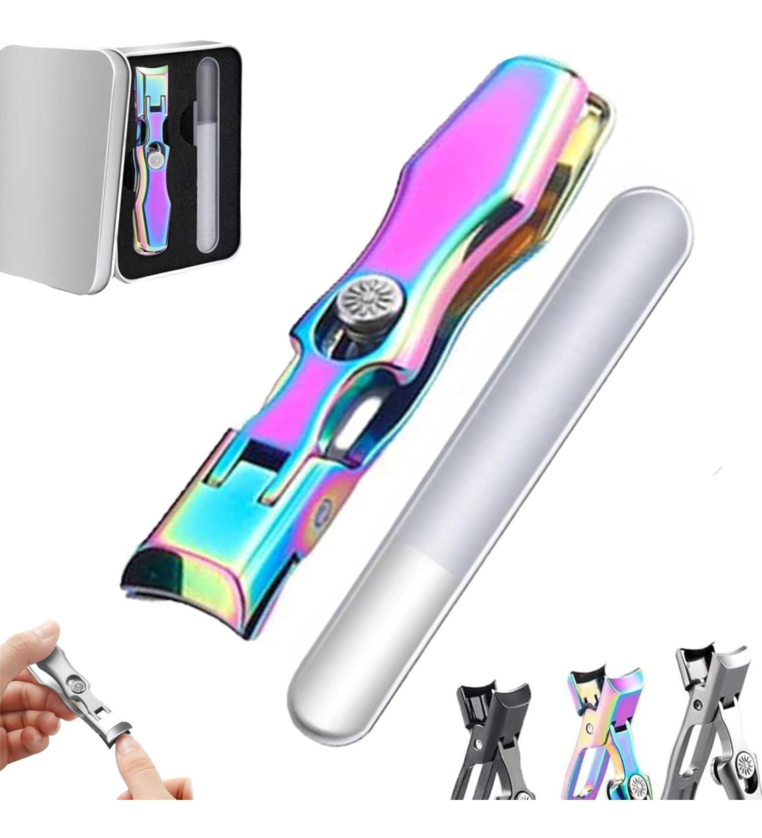 Argumub Luxgrip German Toe Nail Clippers for Thick Nails Lux Grip German Nail Clippers Ultra Wide Jaw Toenail Clippers Heavy Duty Nail Cutter (Multicolor) - Buy Online on GoSupps.com