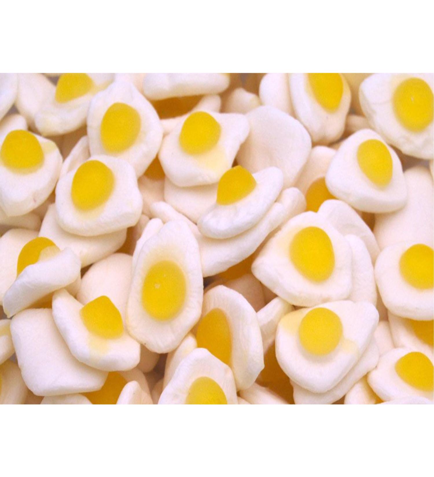 1kg Fried Eggs Mix Candy Pick & Mix Sweets Mixed Assortment Gummy Selection Resealable Pouch Share Bag