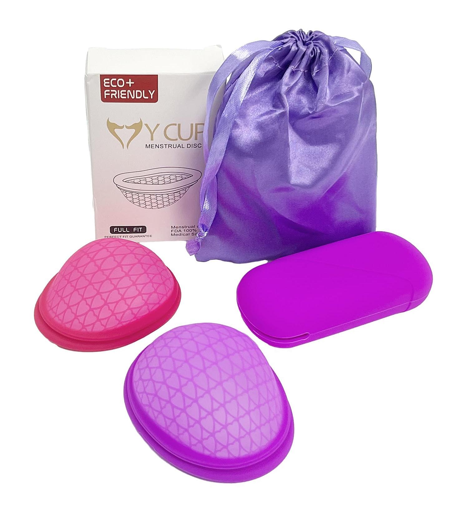 Buy Sustainable Menstrual Disc | Leak-Proof Period Disc for Light/Heavy Flow - Eco-Friendly Alternative to Tampons & Pads - Buy Online on GoSupps.com