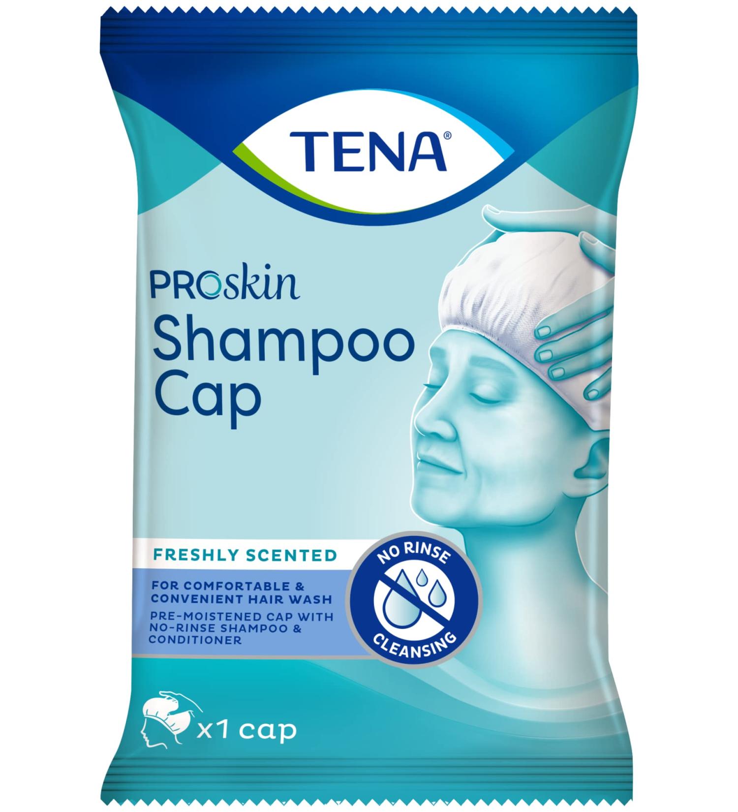Tena Shampoo Cap - Pack of 1 | Convenient Hair Washing Solution - Buy Online on GoSupps.com