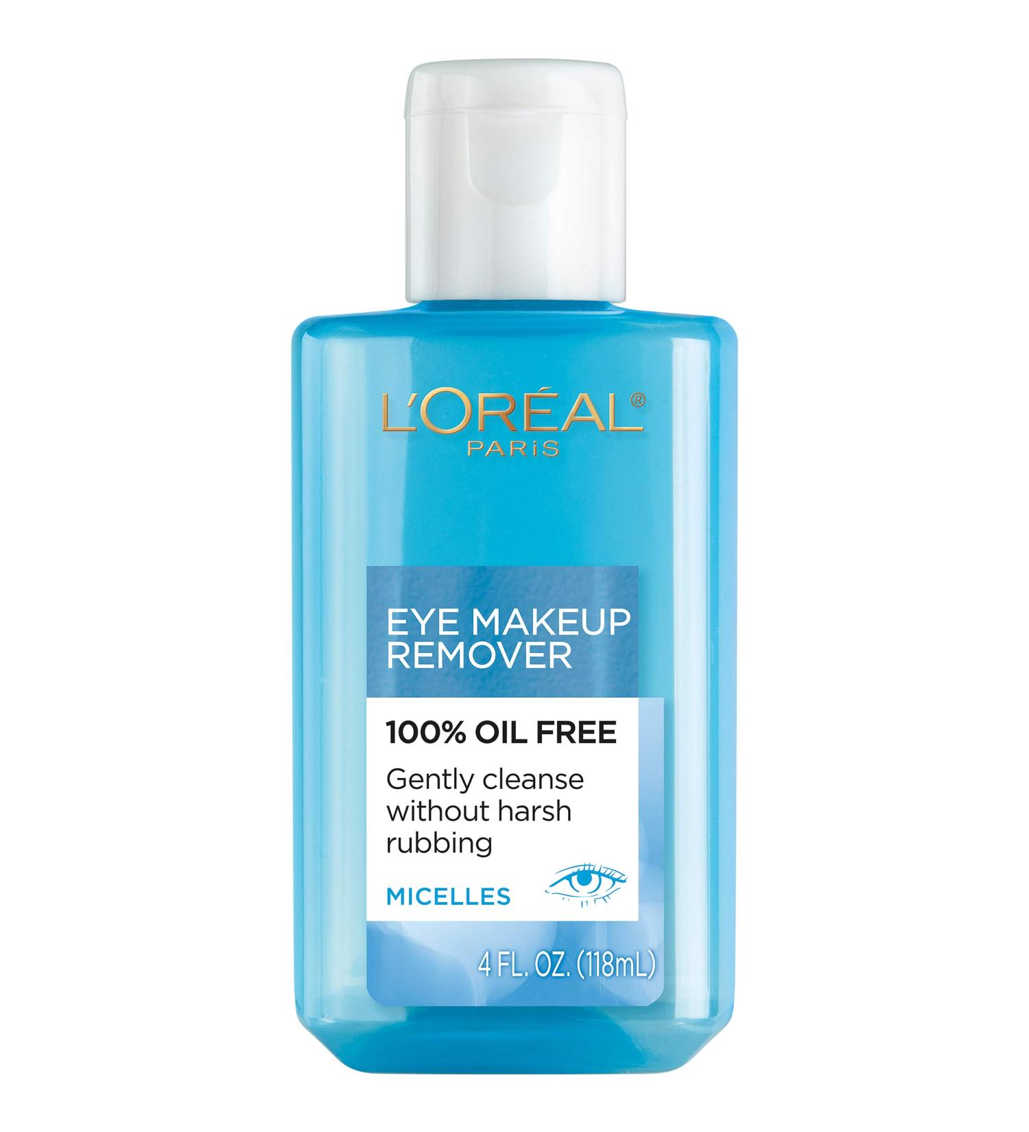 L'Oreal Paris Skincare Dermo-Expertise Oil-Free Eye Makeup Remover - Gentle & Effective 4 fl. oz for Clean Refreshing Eye Care - Buy Online on GoSupps.com
