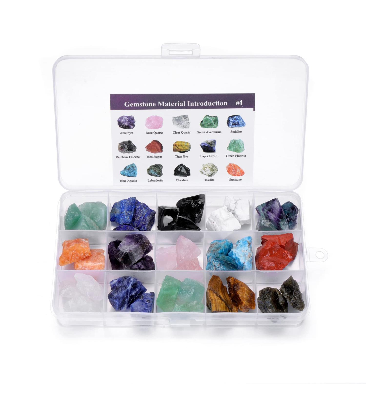 Raw Healing Crystals Gemtones | Natural Rough Chakra Quartz Stones for Reiki Meditation | Home Decor and Therapy | CrystalTears - Buy Online on GoSupps.com