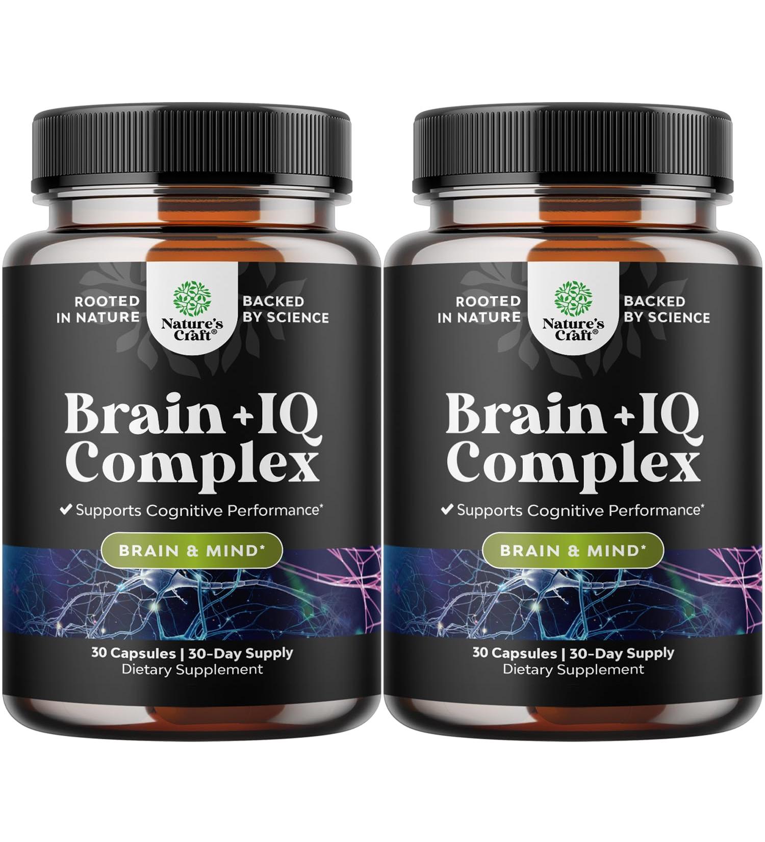 Nootropic Memory Supplement for Brain Support - Memory Pills for Brain Boost and Natural Energy Booster - VIT B12 Bacopa Monnieri Rhodiola Rosea DMAE Ginkgo Biloba Phosphatidylserine Supplement 2pack - Buy Online on GoSupps.com