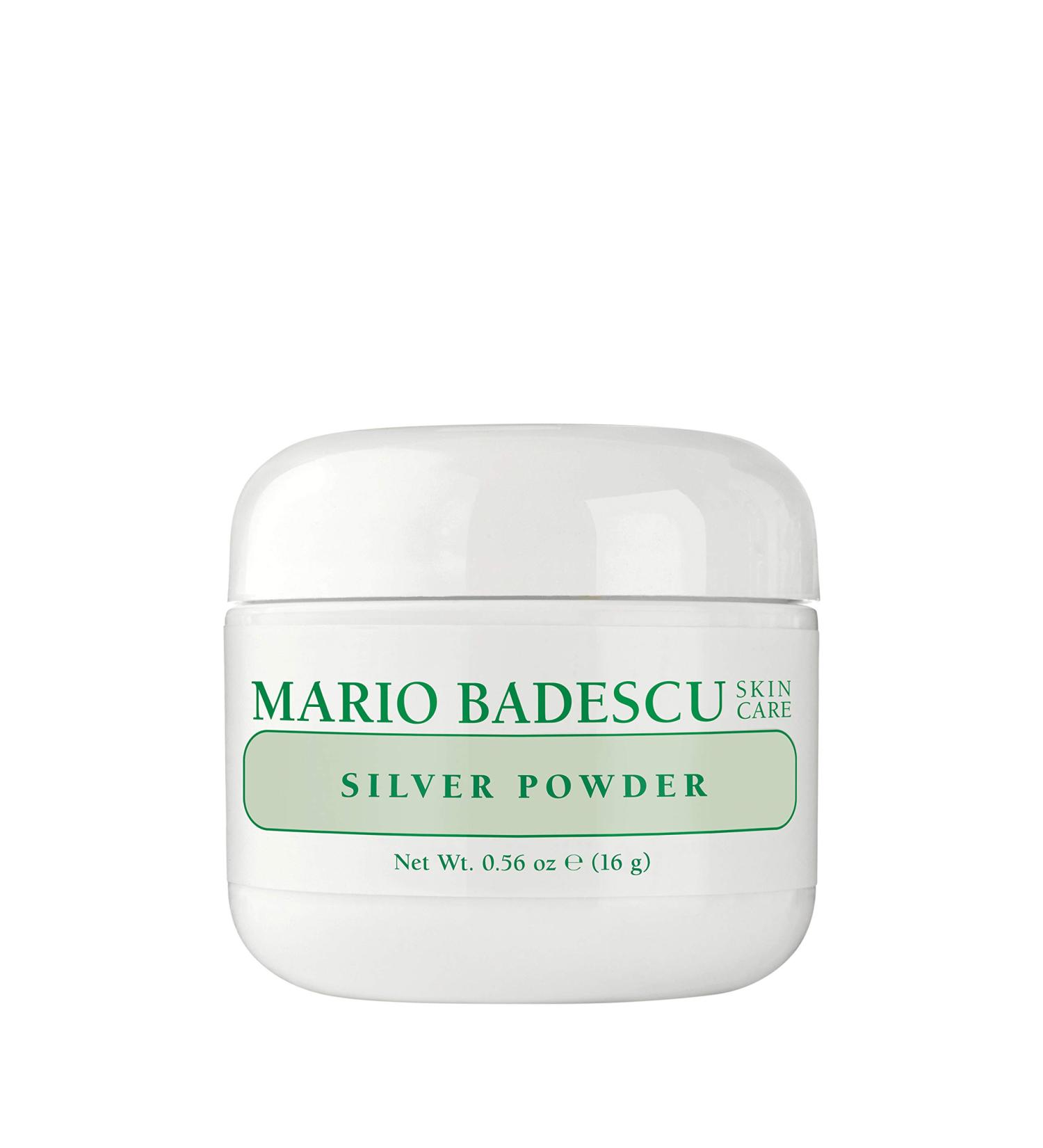 Mario Badescu Silver Powder Pore Mask - Kaolin Clay & Zinc Oxide Formula for Oily Skin - Blackhead Remover Mask - 0.56 oz - Buy Online on GoSupps.com