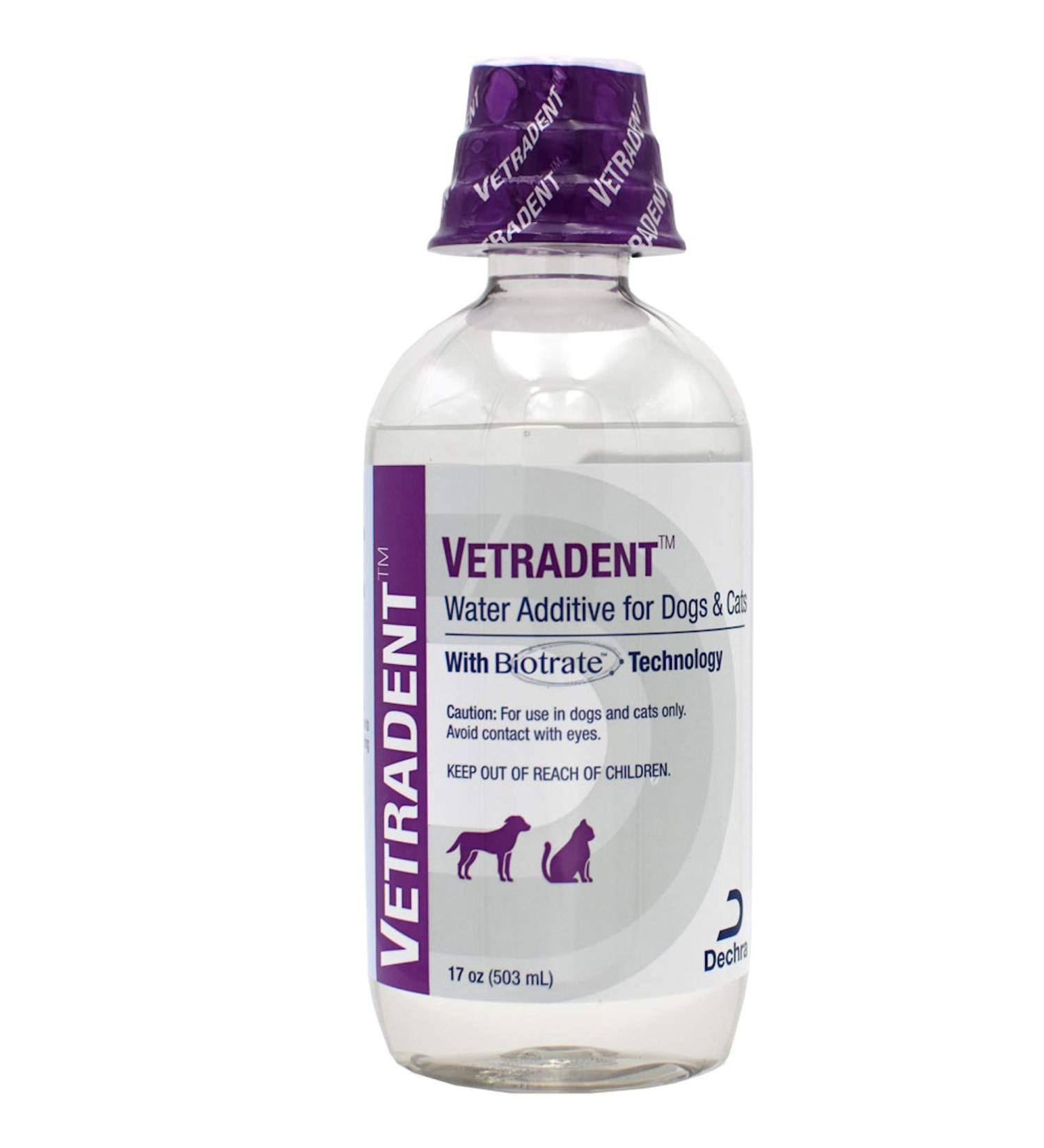 Dechra Vetradent Water Additive 17 oz for Dogs and Cats - Dental Care Solution - Buy Online on GoSupps.com