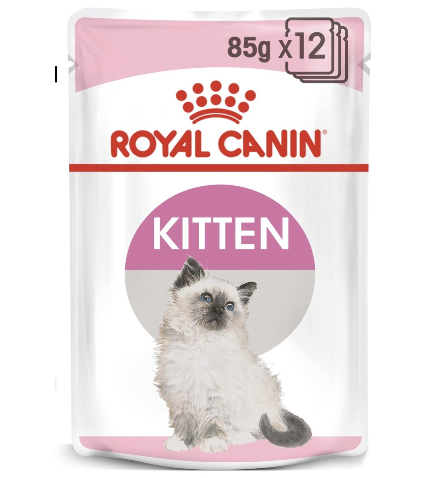 Royal Canin Kitten in Gravy Wet Food 85g (Pack of 48) - Buy Online on GoSupps.com