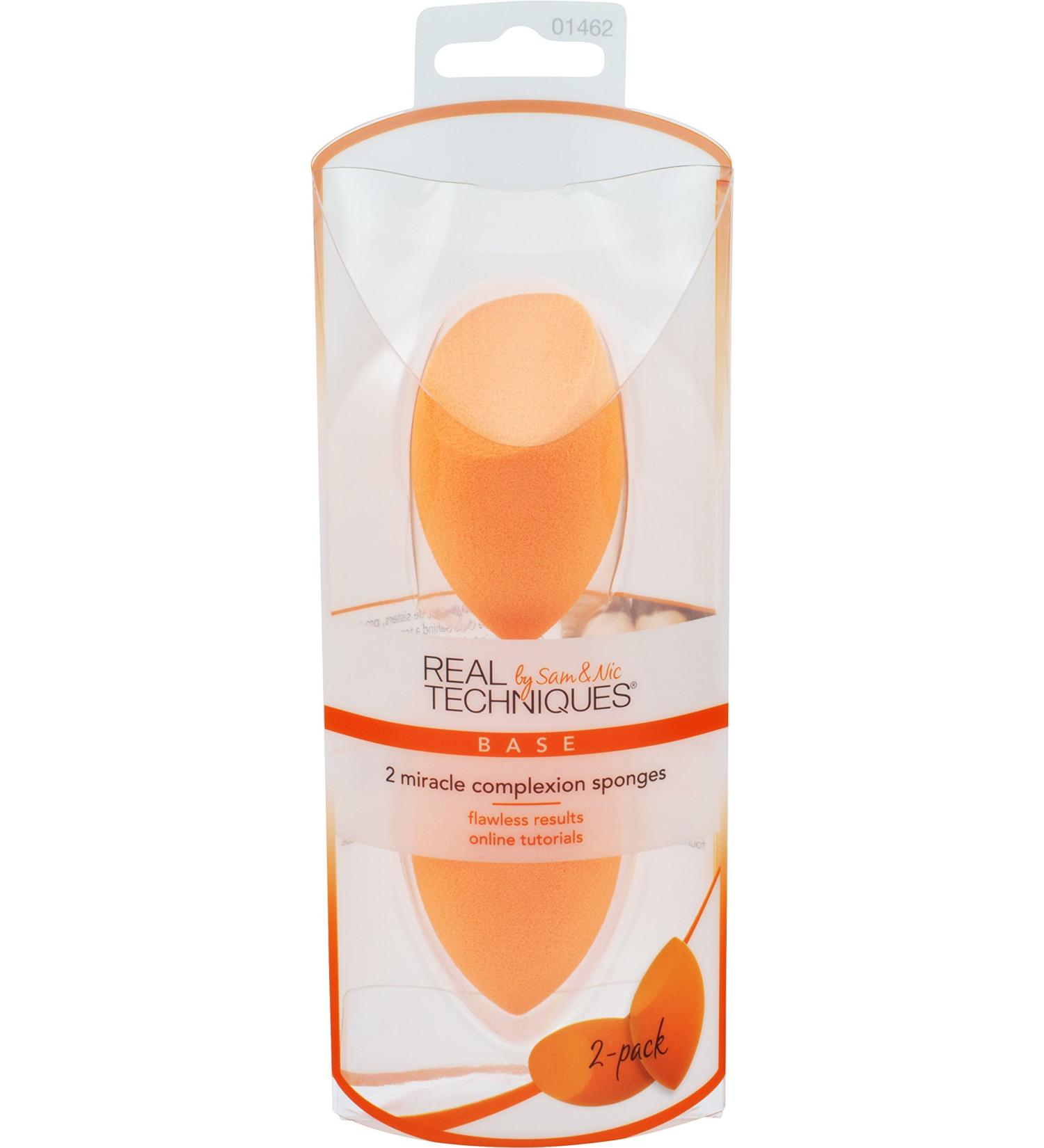 Miracle Complexion Sponge Duo - 1462 by Real Techniques for Women - 2 Pc Sponge - Buy Online on GoSupps.com