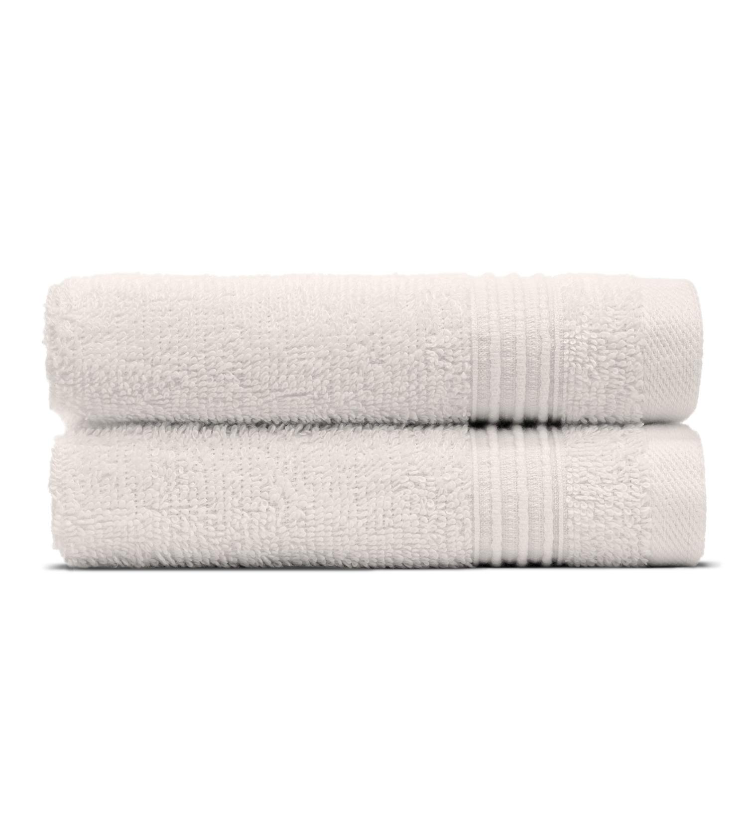 2-Pack Essential Cotton Washcloth Towel Set - Ultra Soft & Absorbent - Luxury Plush Towel for Bathroom & Kitchen - Ivory & Beige - Buy Online on GoSupps.com