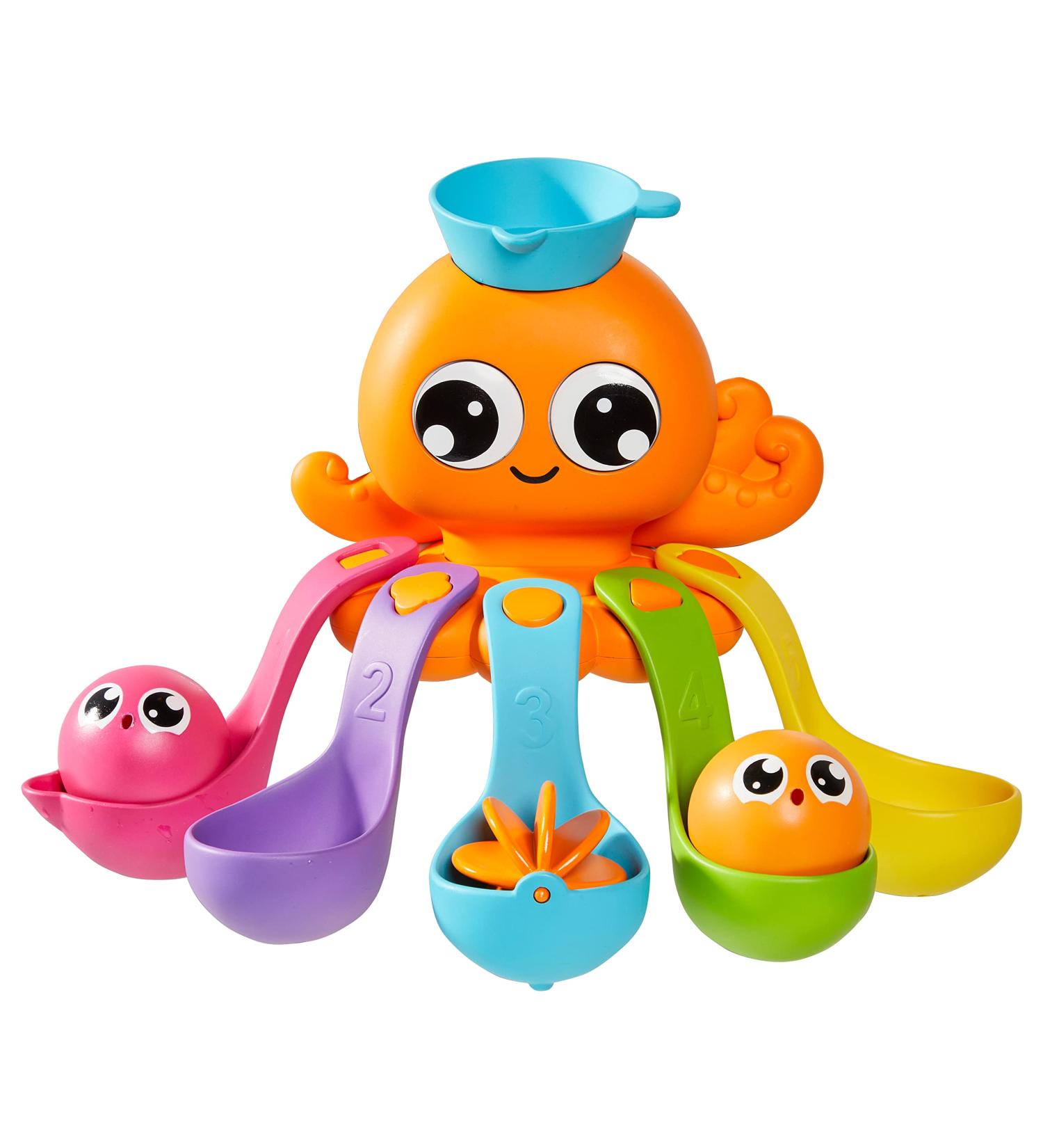 Toomies E73104 7 in 1 Activity Octopus for Water Play - Bath Toys for Babies and Toddlers - Buy Online on GoSupps.com