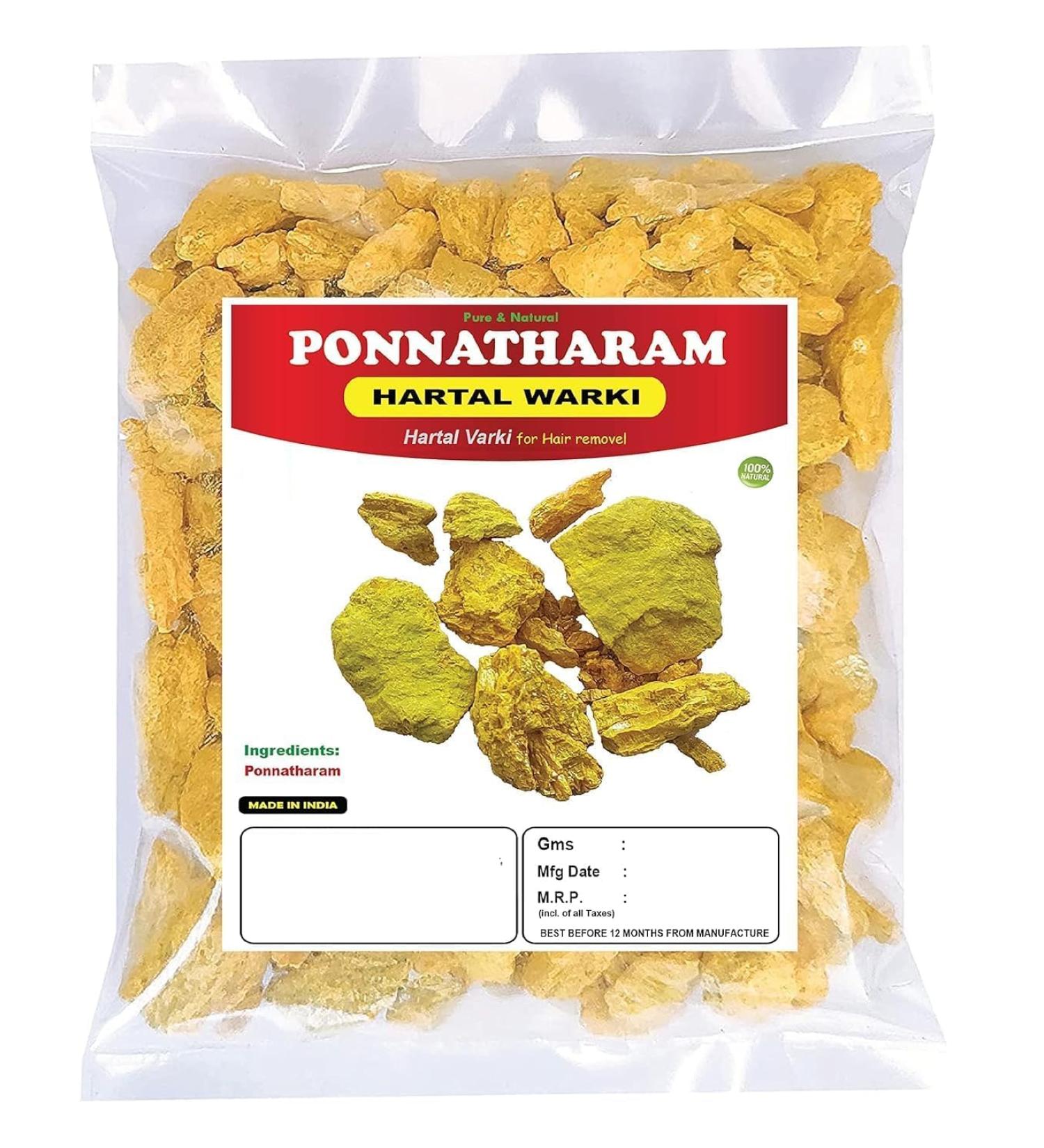 aj Ponnatharam | Hartal Warki | Hartal Varki | Hartal Pili for Hair Removal 50g - Buy Online on GoSupps.com