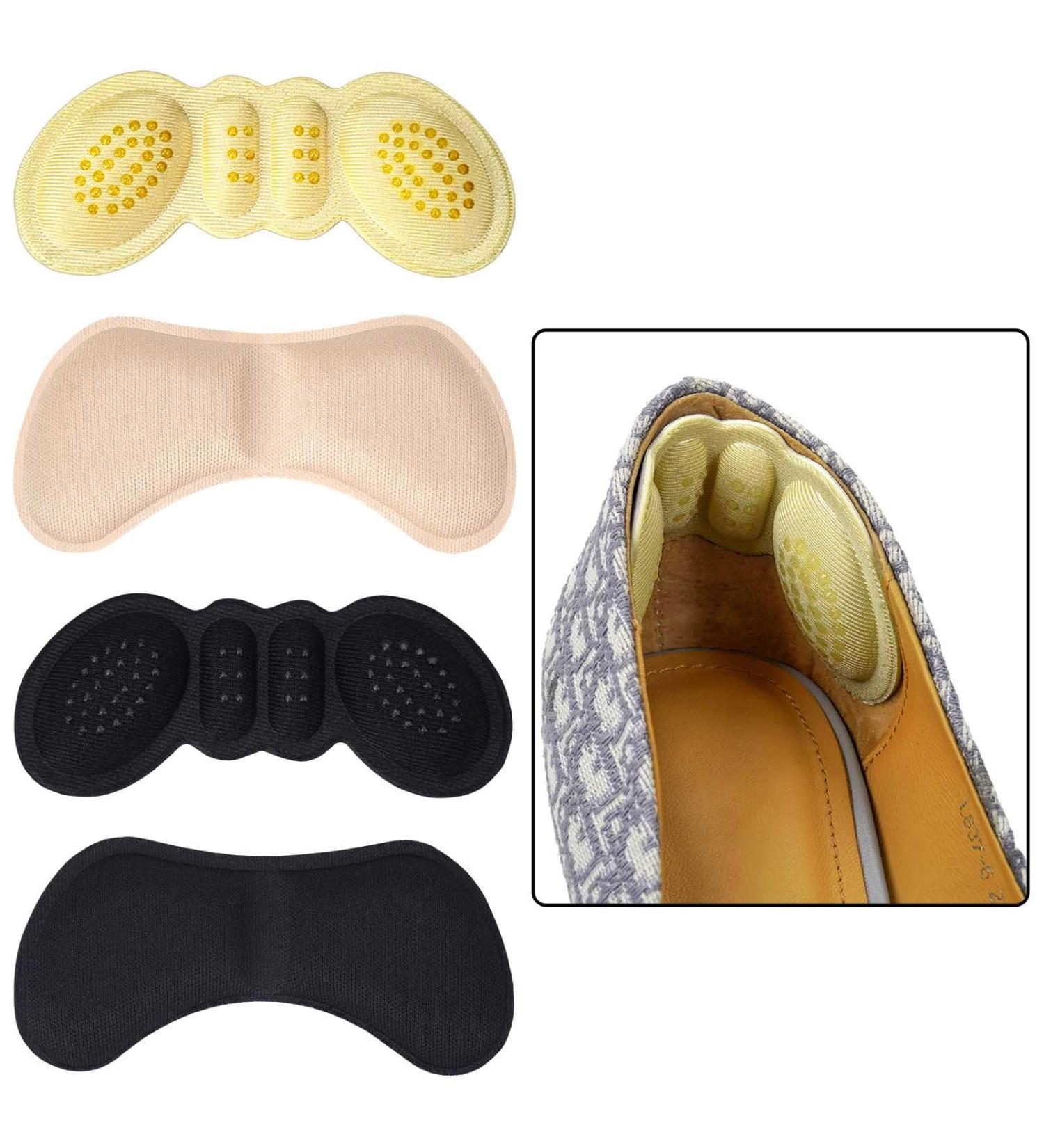 Premium Heel Pads - 4 Pairs Comfort Grips for Loose Shoes Cushions for Men & Women Stops Heel Slip & Blisters - Buy Online on GoSupps.com