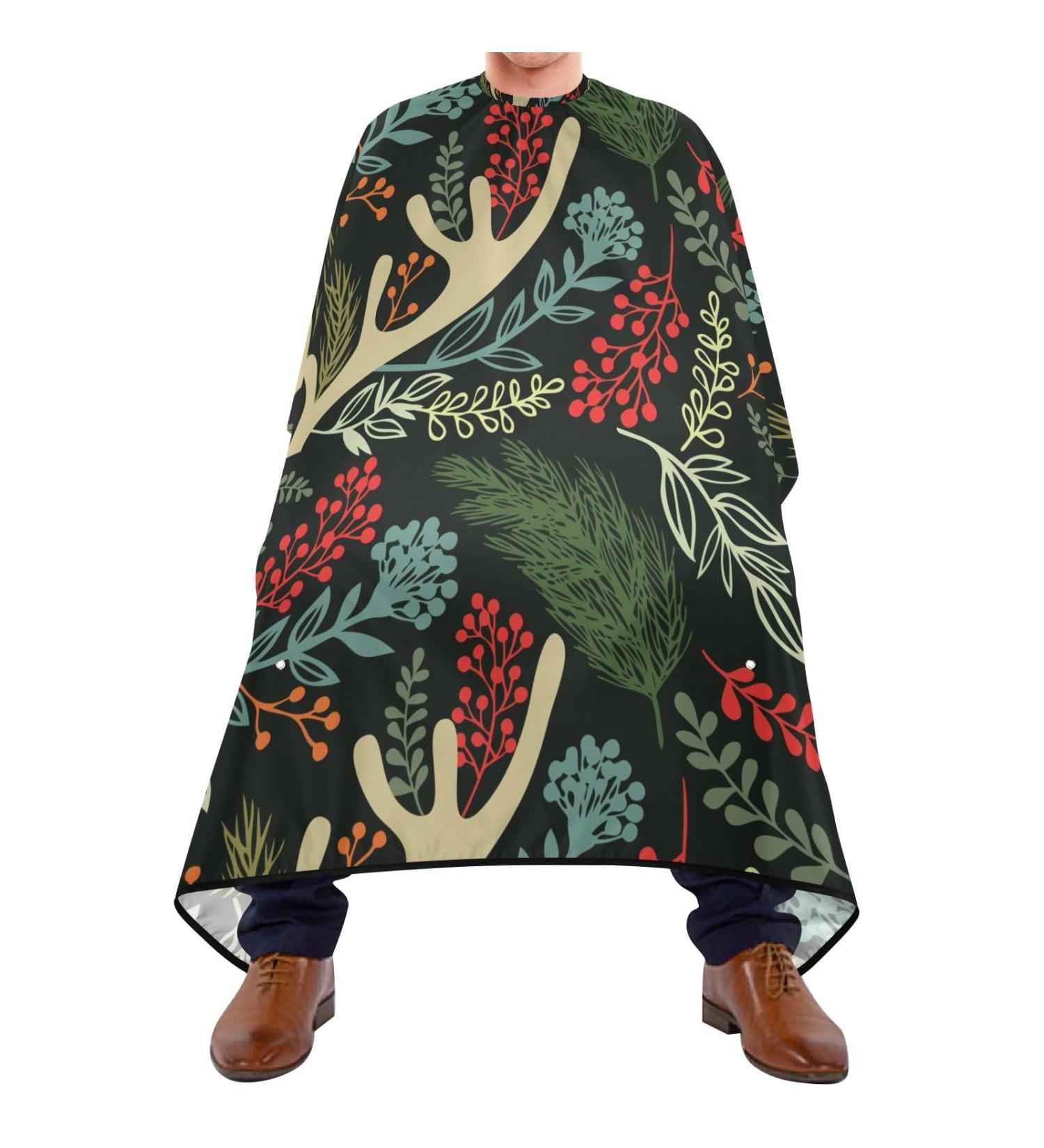 Waterproof Barber Cape - Flower Pattern & Cheetah Haircut Bib for Men & Women | Durable Unisex Hair Cutting Cape - Buy Online on GoSupps.com